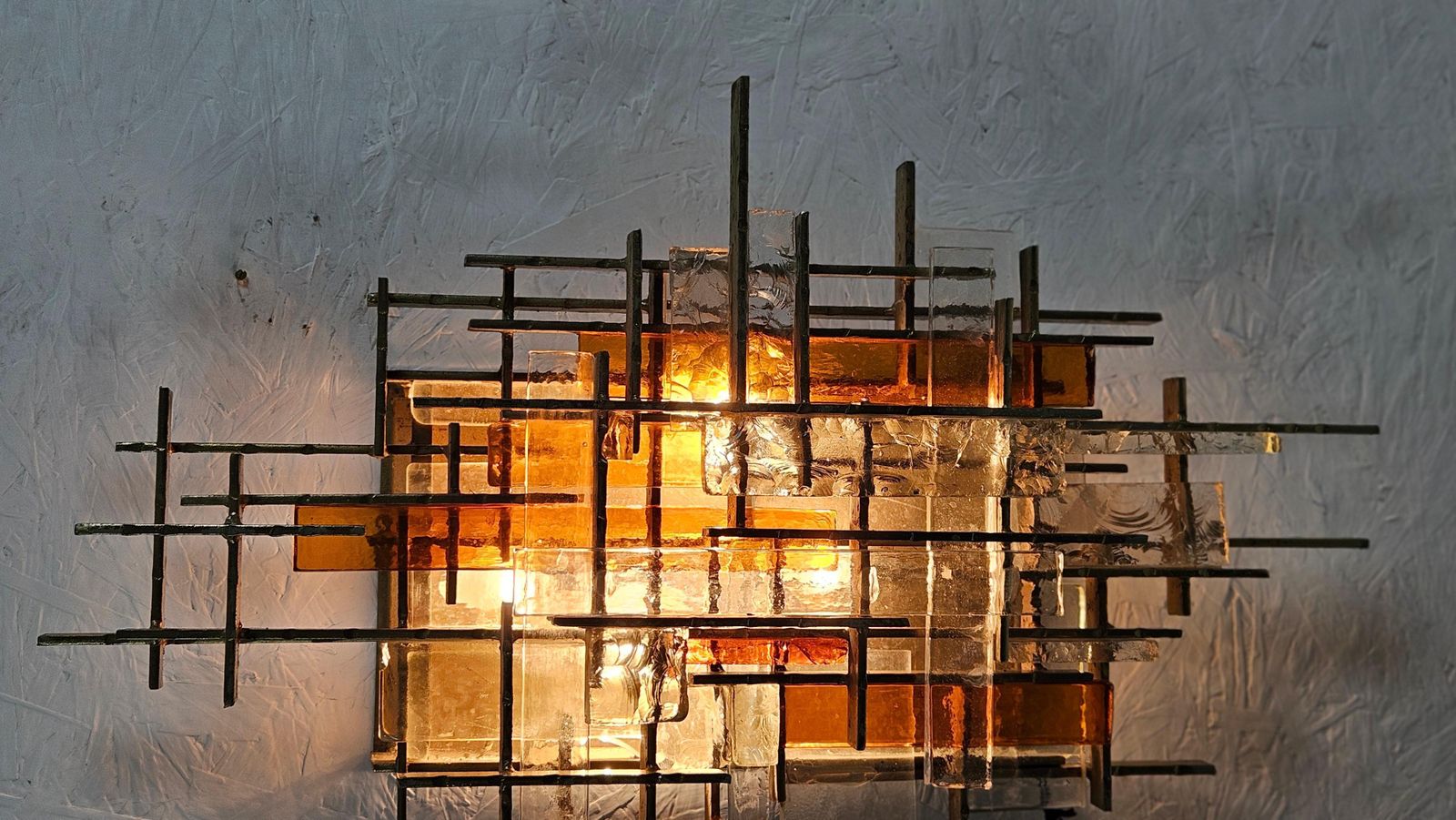 Large Wall Sconce By Albano Poli For Poliarte Italy photo for sale