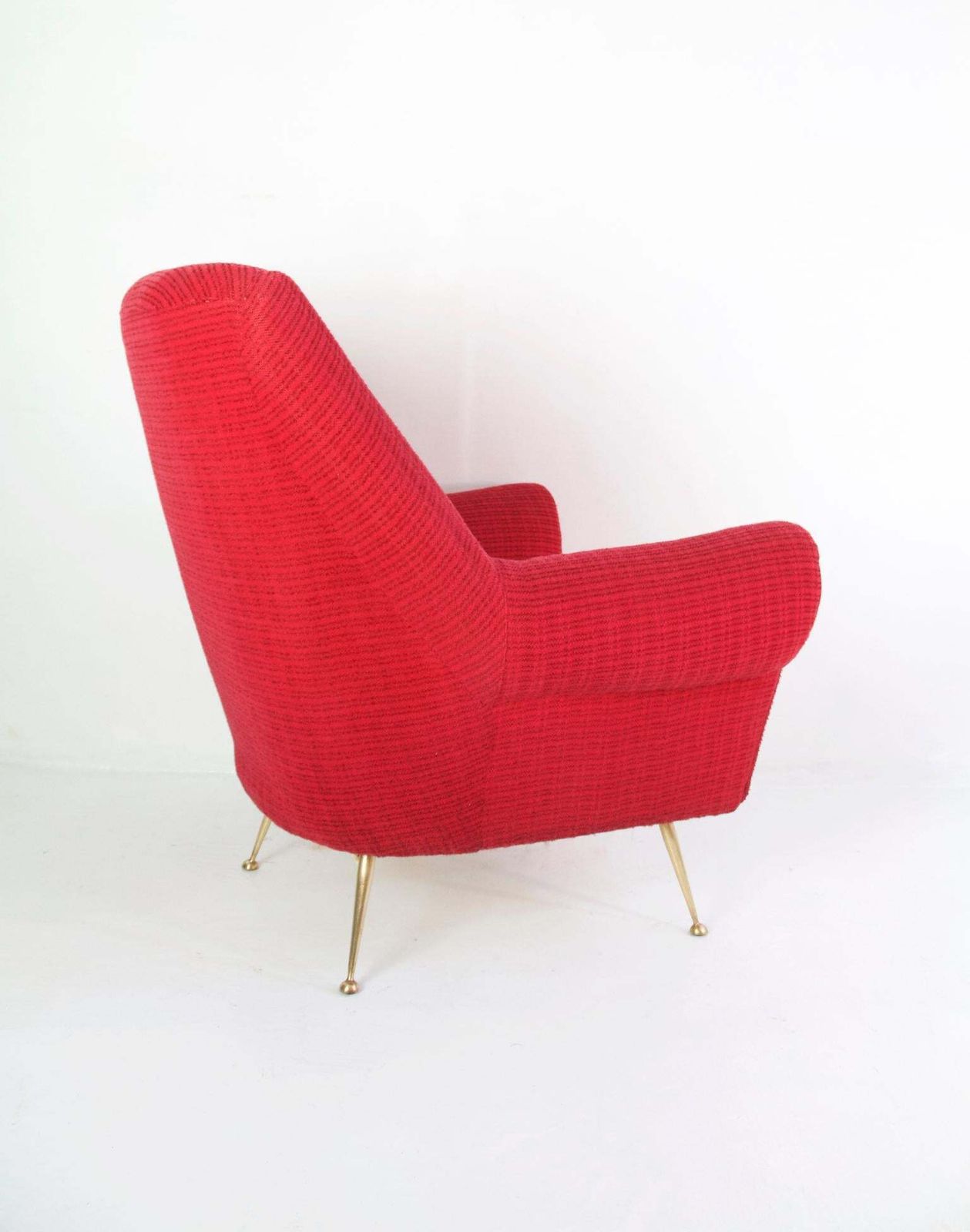 photo for sale Pair Of Midcentury Armchairs By Gigi Radice For Minotti, Italy