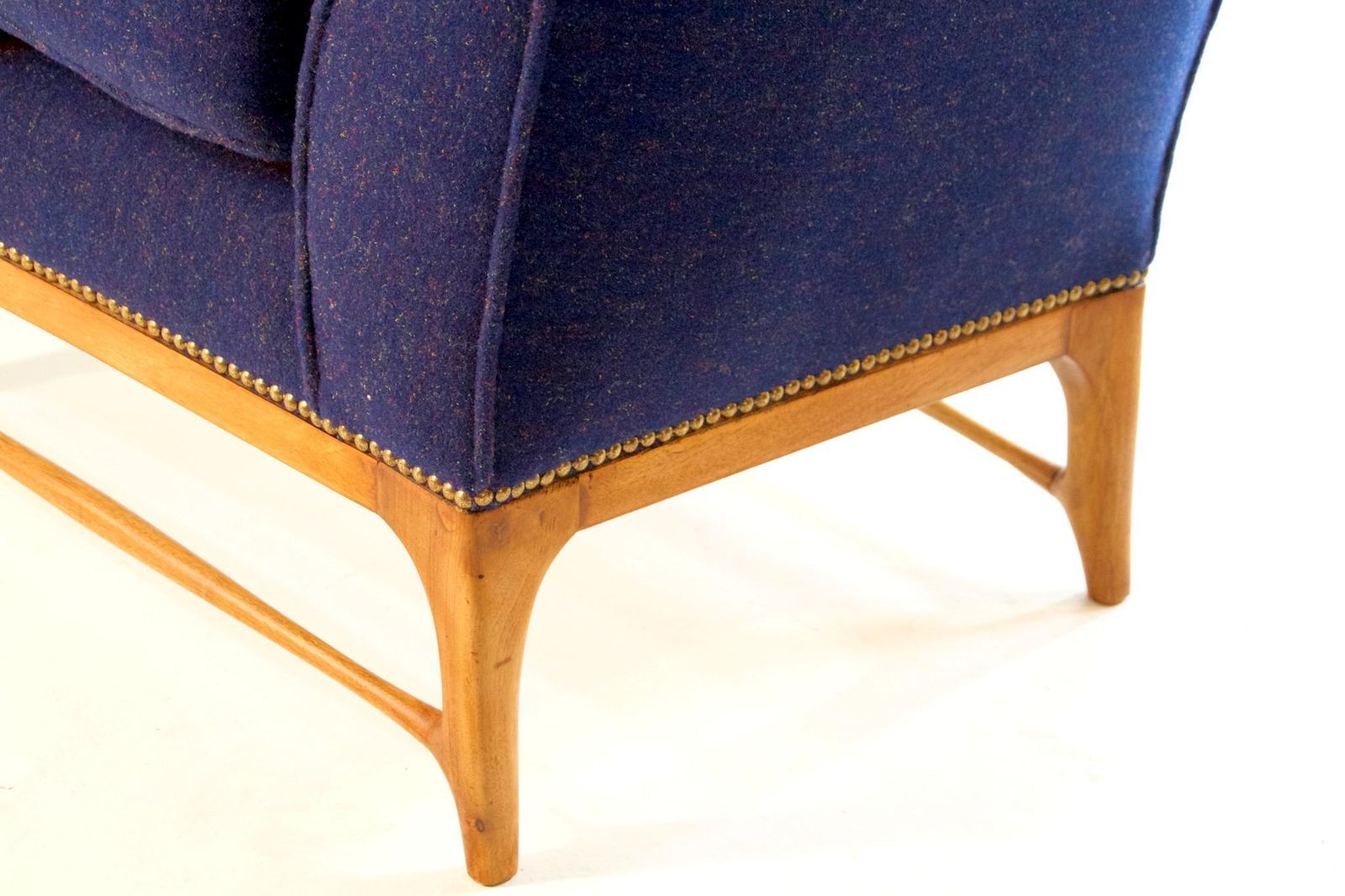 photo for sale Midcentury Pair Of Armchairs In Walnut By Paolo Buffa For Framar Made In Italy