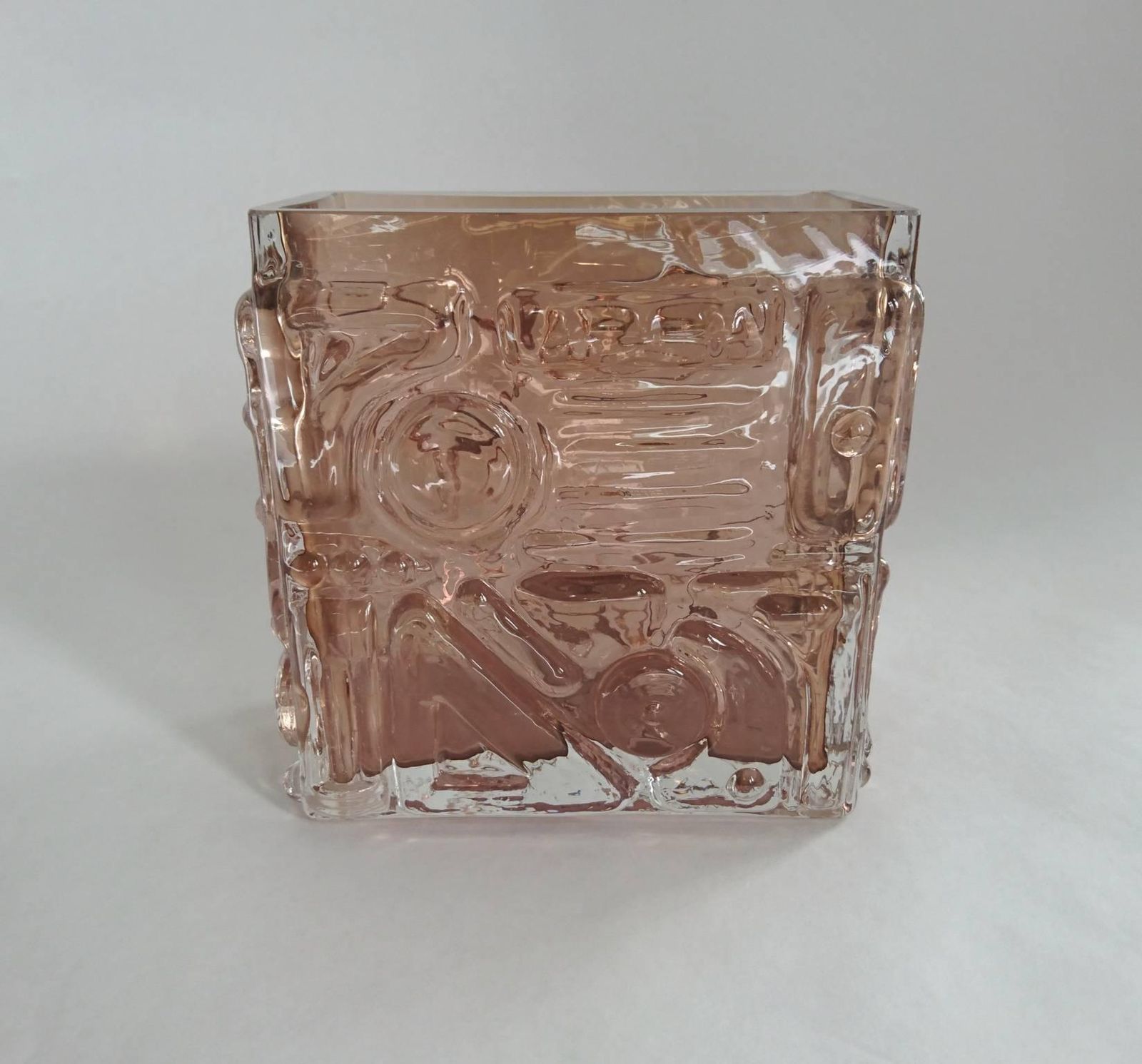Midcentury Glass Vase By Josef Schott, Smålandshyttan, Sweden photo furniture