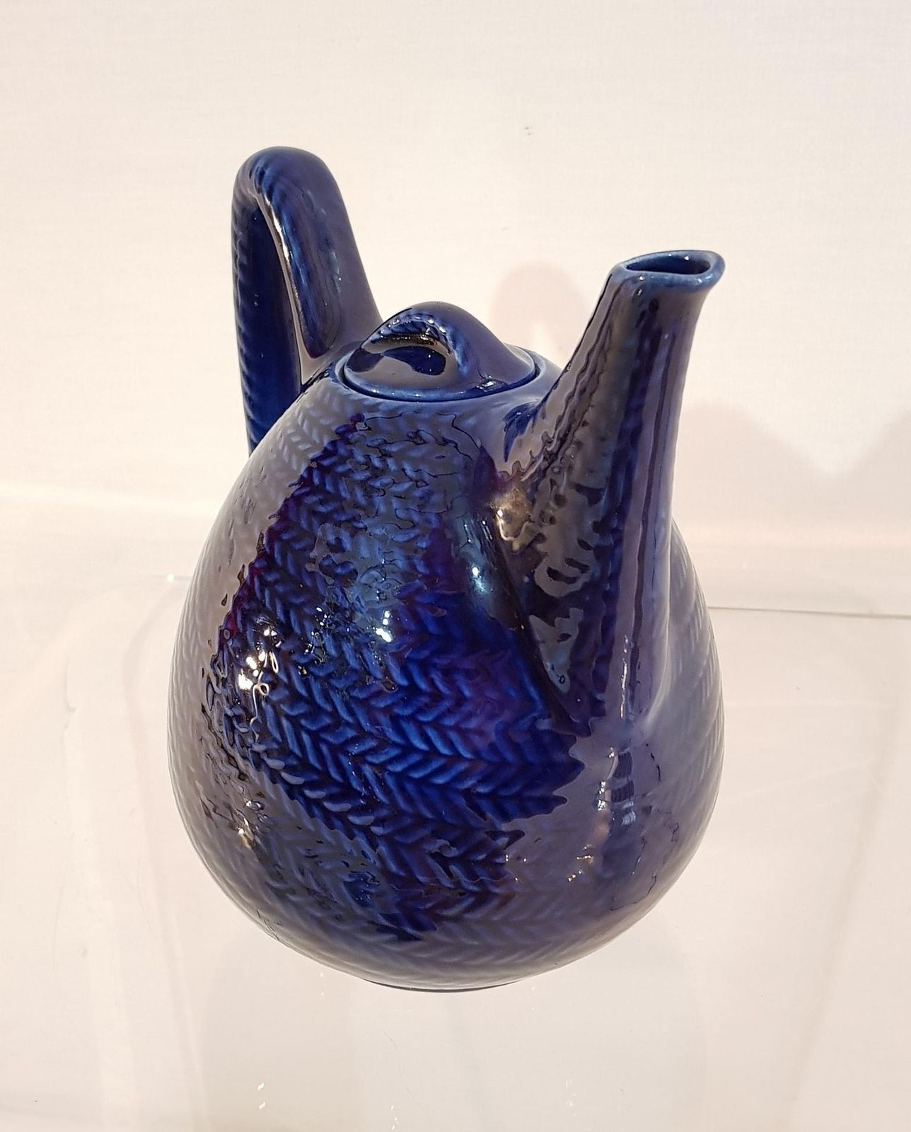 Mid Century Teapot And Jug Blå Eld By Hertha Bengtsson For Gustavsberg Sweden photo 500.0