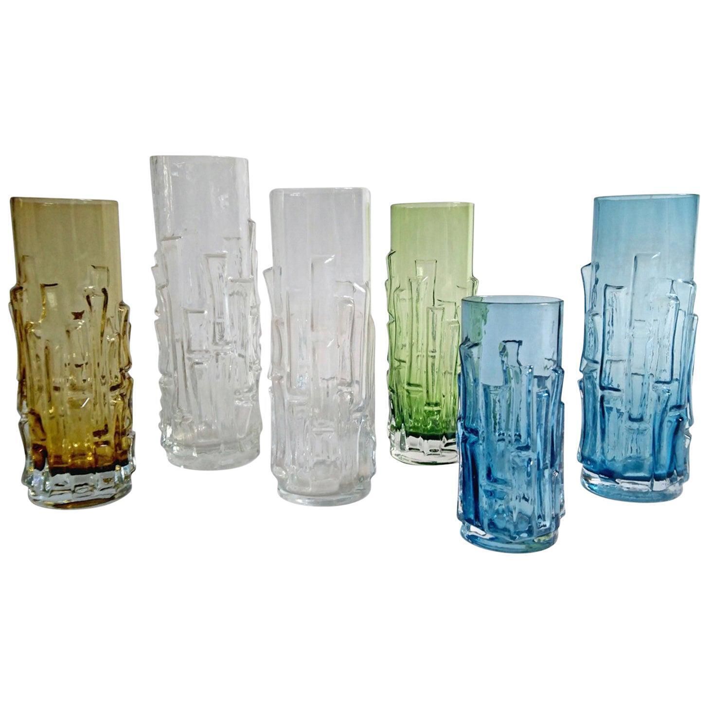 Midcentury Glass Vases By Bo Borgström For åseda, Sweden photo for sale