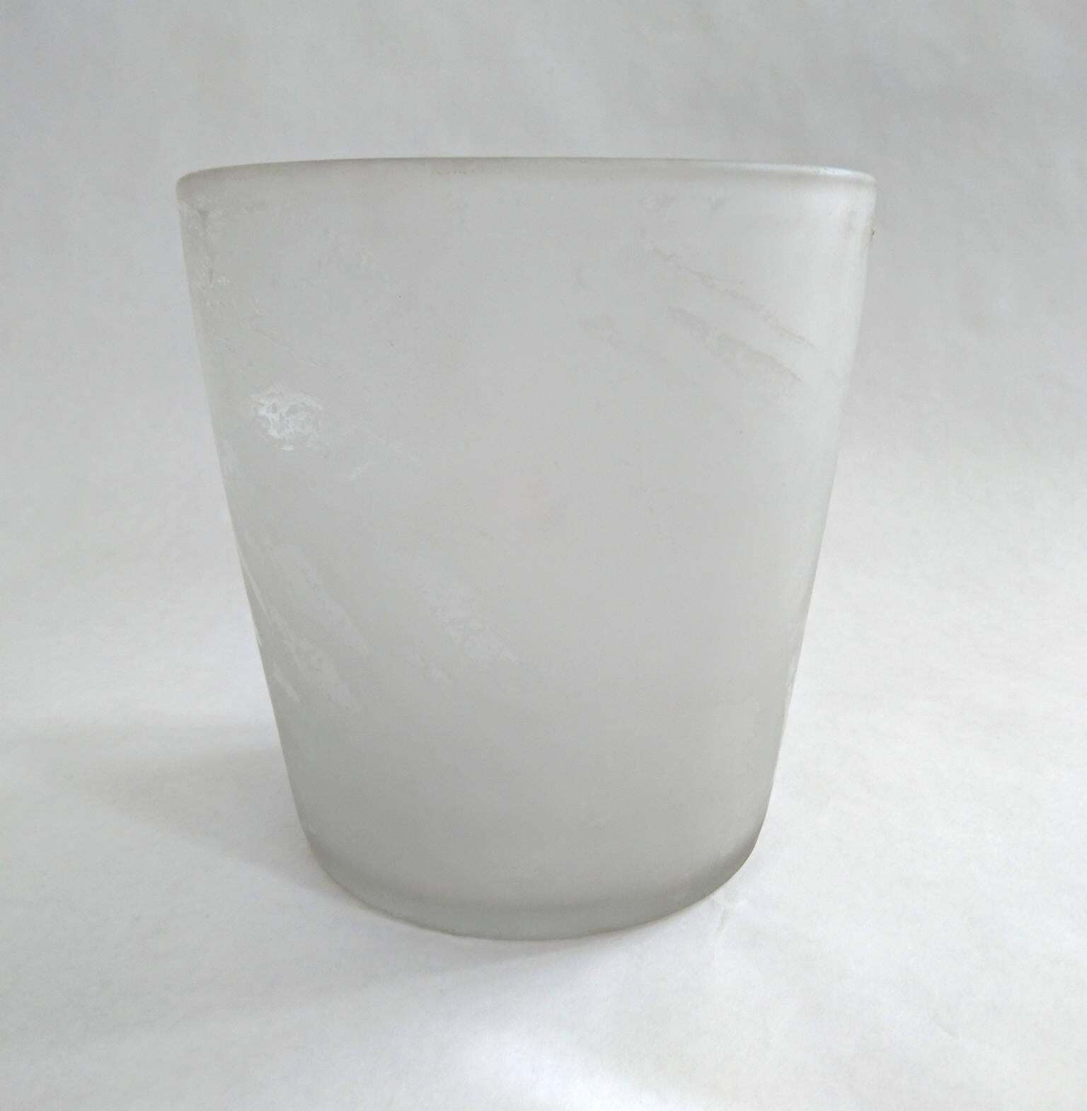 Art Deco Ice Bucket In Frosted Glass By Pukeberg, Sweden photo furniture