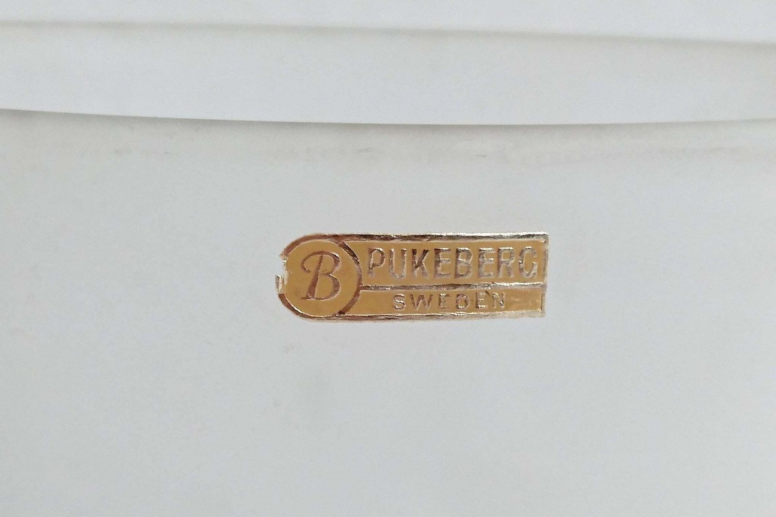 Art Deco Ice Bucket In Frosted Glass By Pukeberg, Sweden photo Home Decor