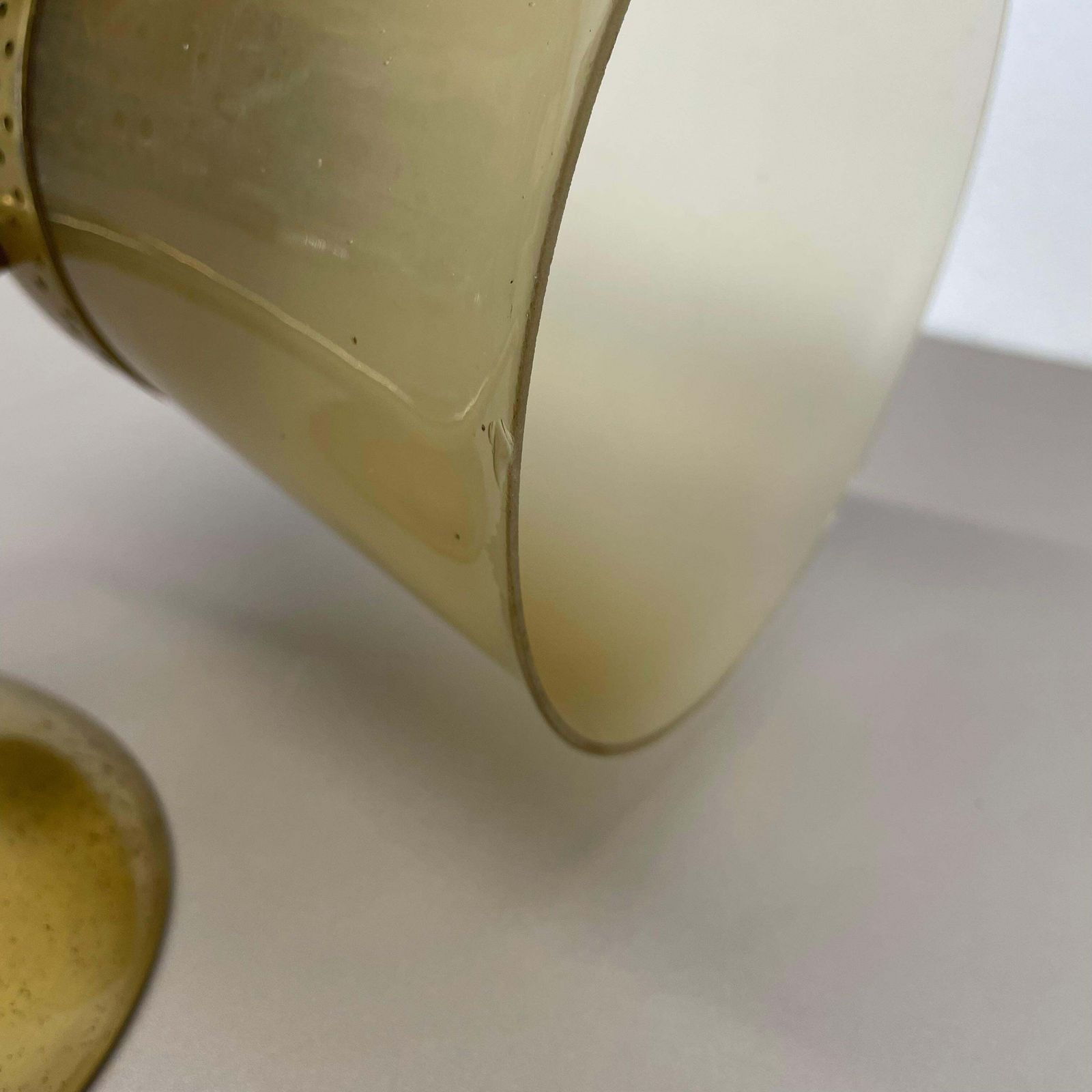 photo vinterior Rare Minimalist Brass And Glass Theatre Wall Light In Stilnovo Style Italy 1920s