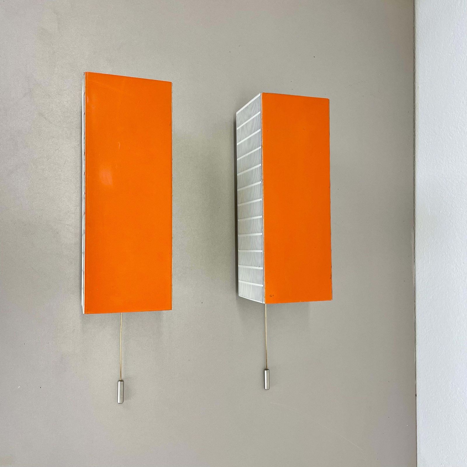 Set Of Two Hole Pattern Pop Art Wall Light Sconces Mategot Style, France, 1970s photo 1063.0