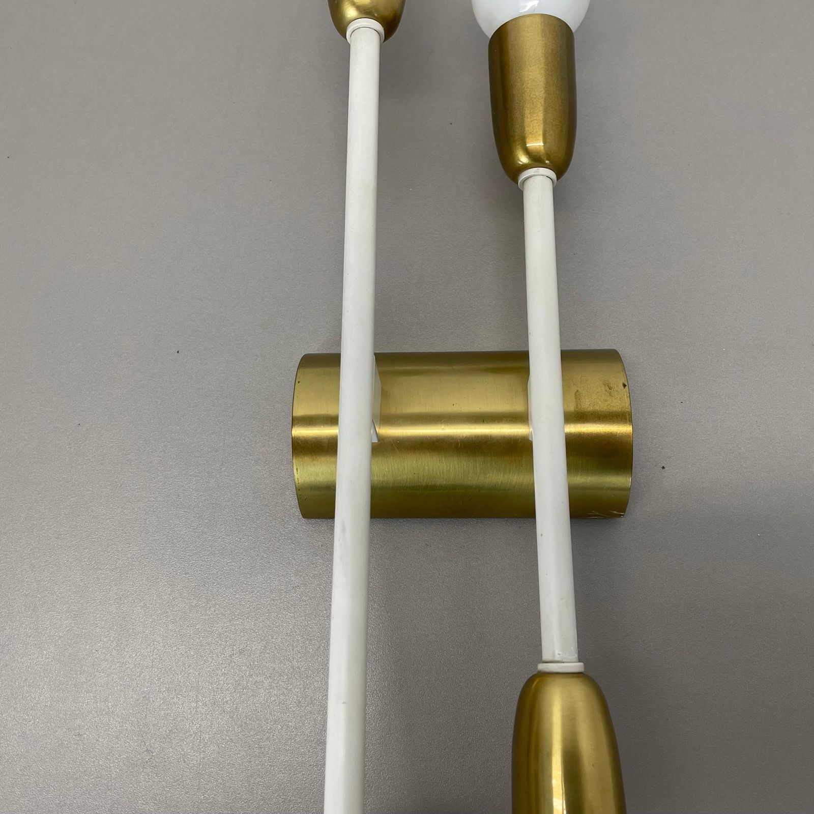 Rare Minimalist 37cm Brass Stilnovo Style Theatre Wall Light Sconce, Italy 1950s photo buy