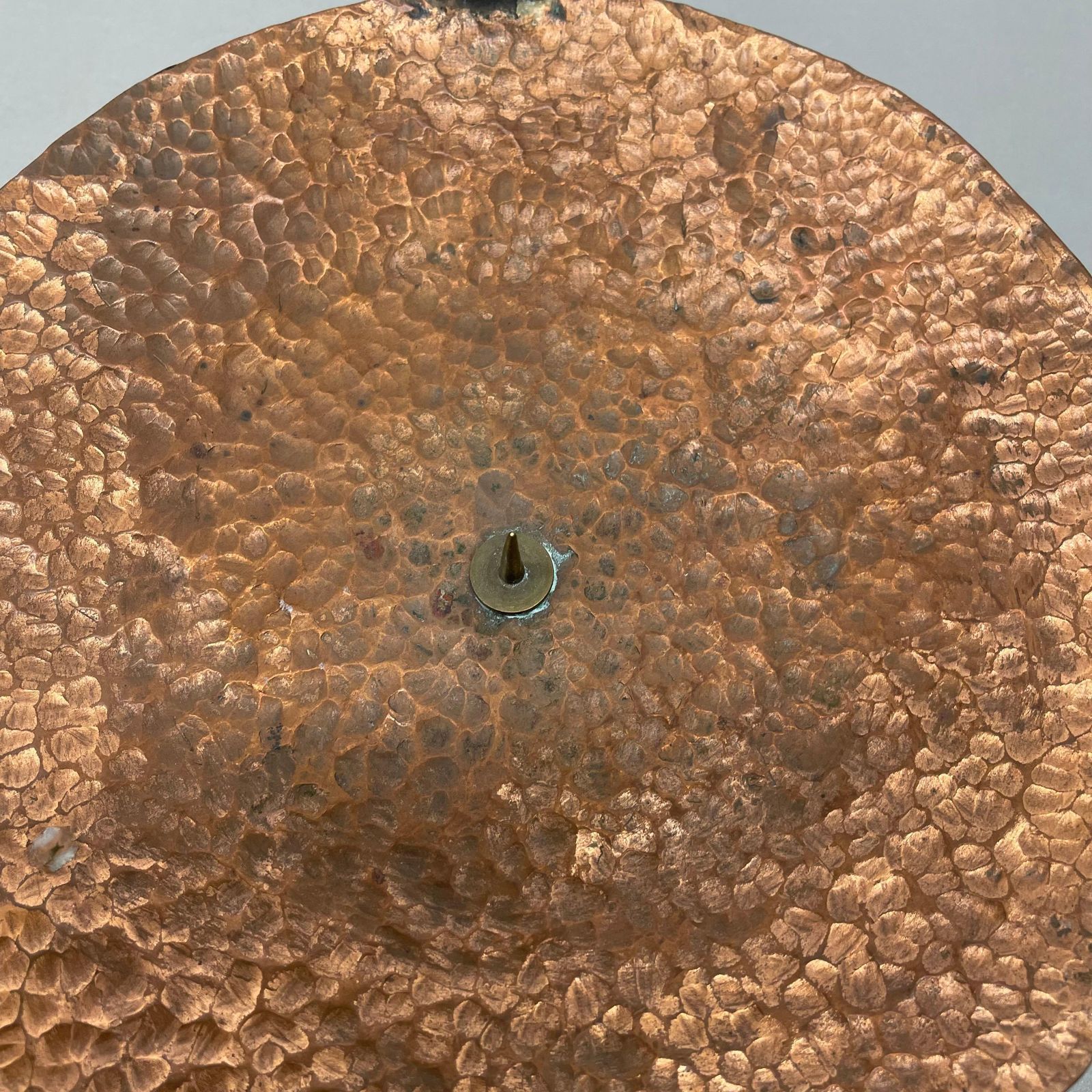 390.0 Modernist Sculptural Auböck Style Brutalist Copper Candleholder, Austria 1950 photo
