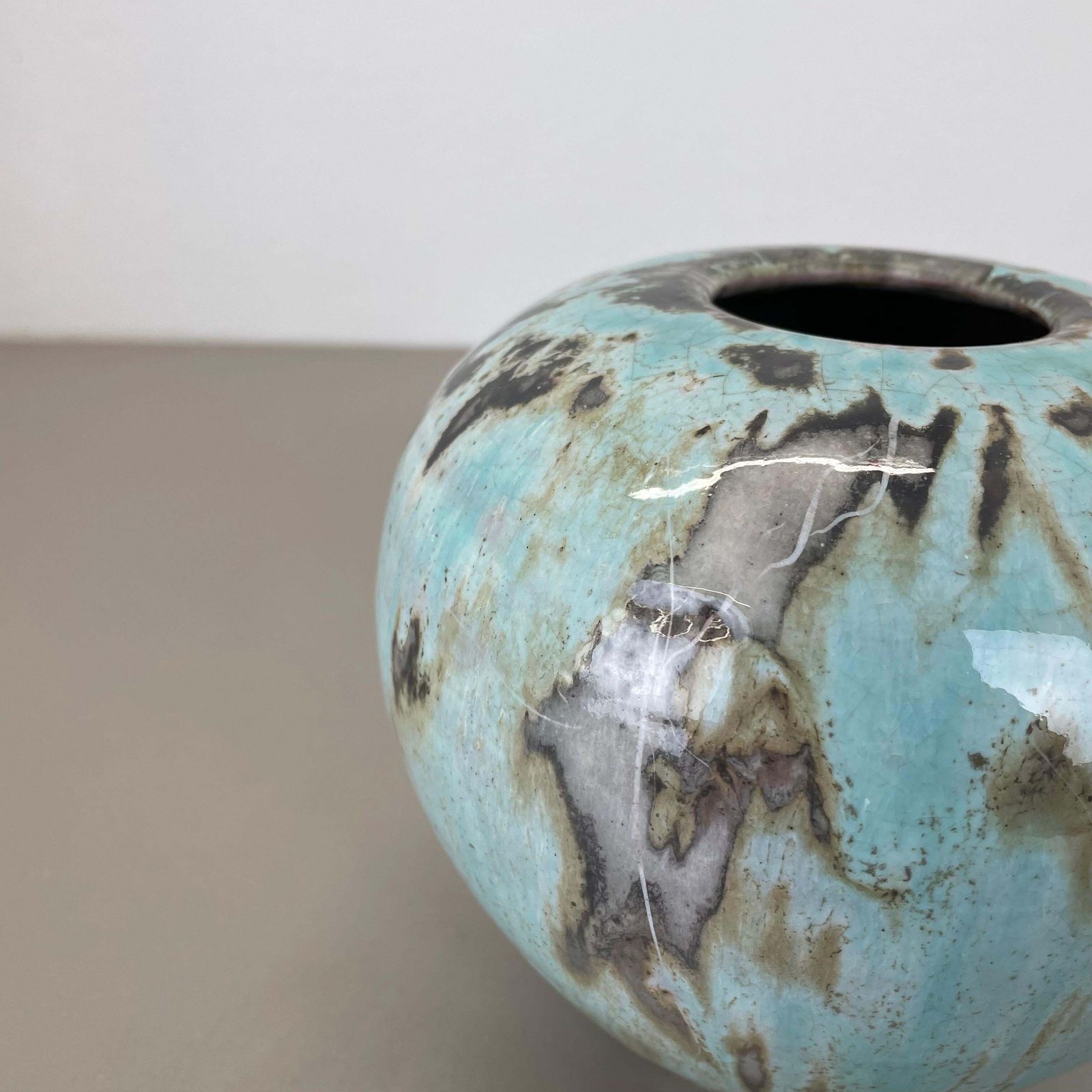 Art Sculptural Studio Pottery Vase Object By Otto Meier, Bremen, Germany, 1960s photo