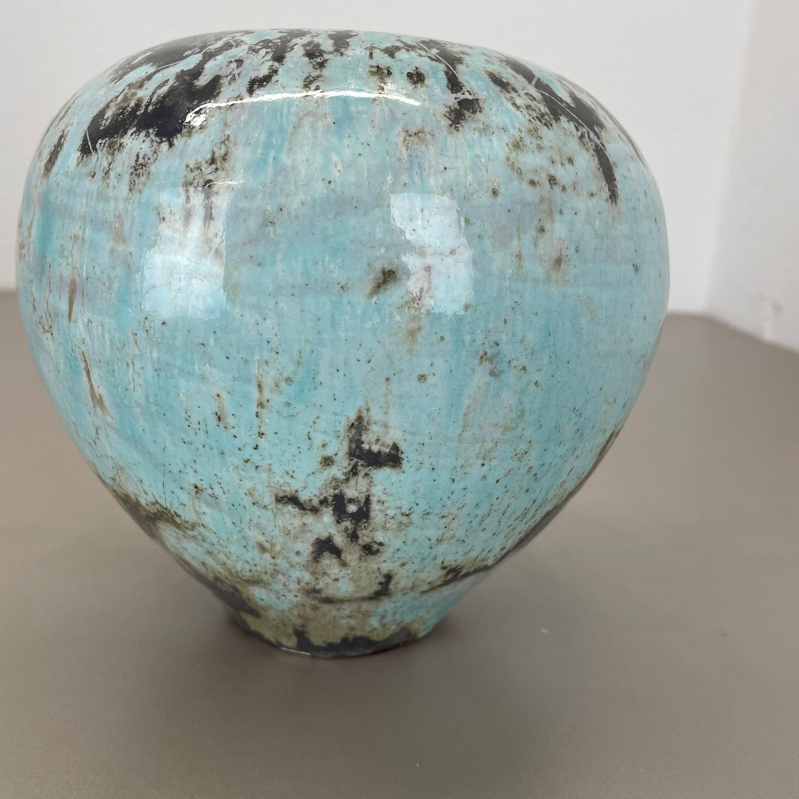 photo vintage Sculptural Studio Pottery Vase Object By Otto Meier, Bremen, Germany, 1960s