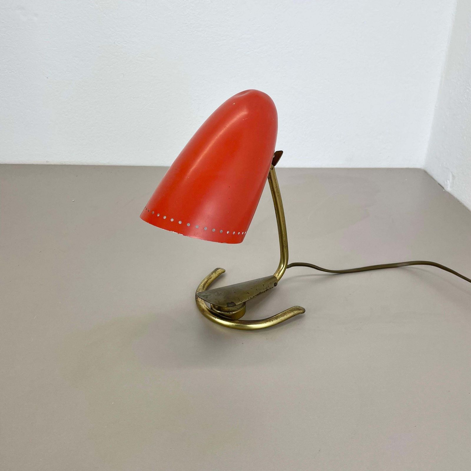 Original Hollywood Regency Stilnovo Style Brass Sputnik Table Light, Italy 1950s photo Lighting