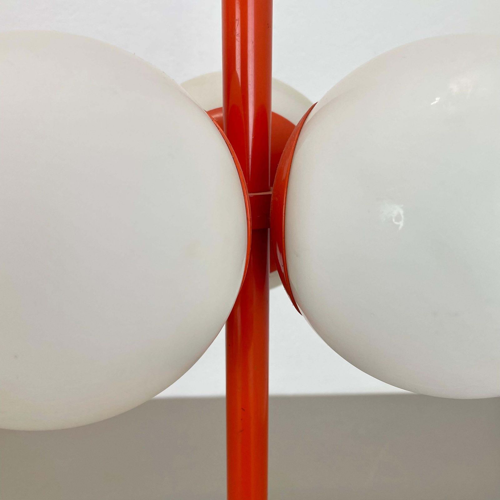 1 Of 2 Modernist Orange Sputnik Table Light Kaiser Leuchten, 1970s Germany photo buy