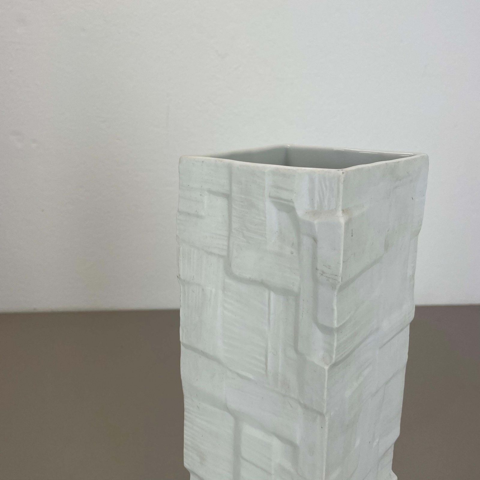 Xl 32cm Op Art Vase Porcelain German Vase By Heinrich Ceramics, Germany 1970s photo for sale