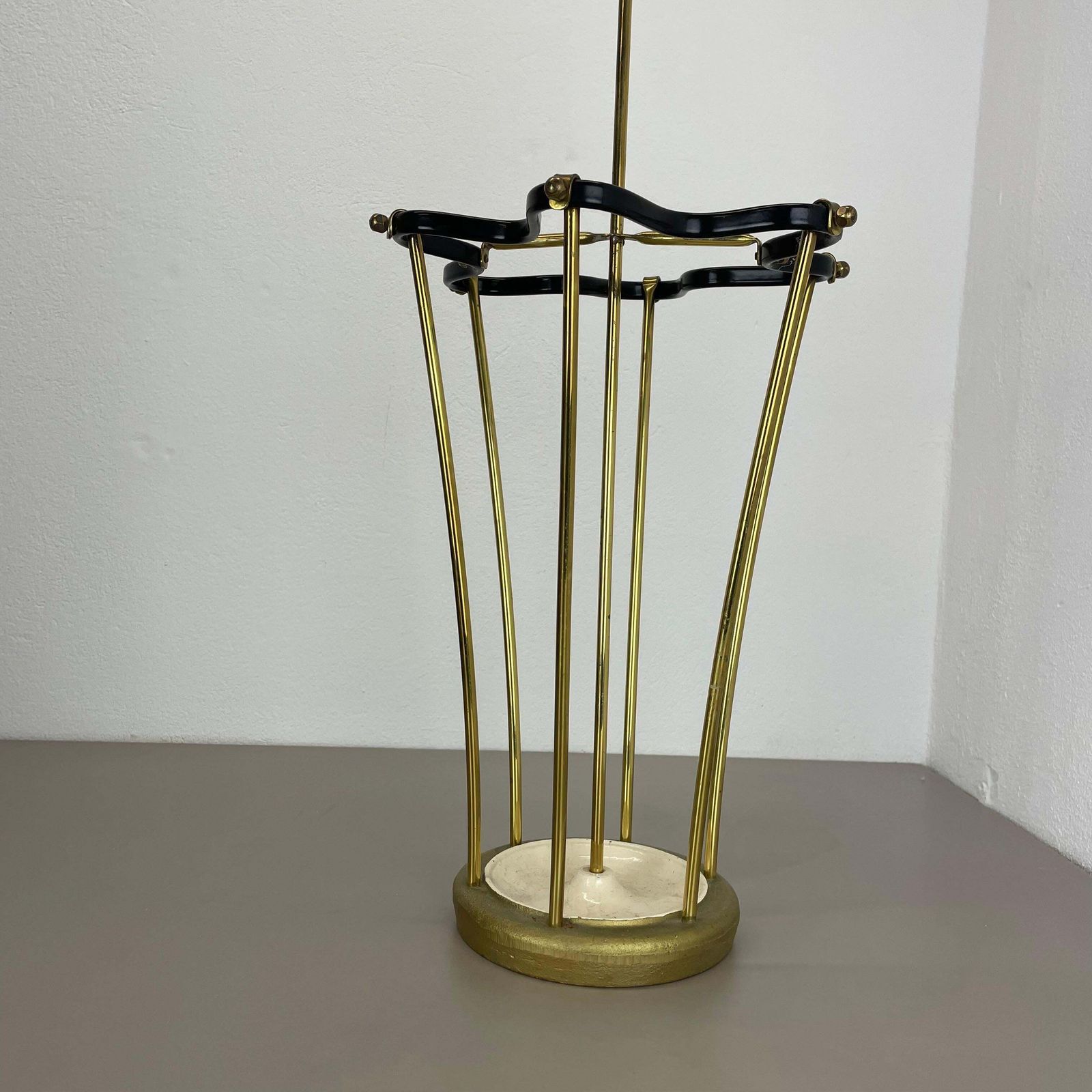 Large 62cm Midcentury Mategot Style Hollywood Regency Umbrella Stand France 1950 photo for sale