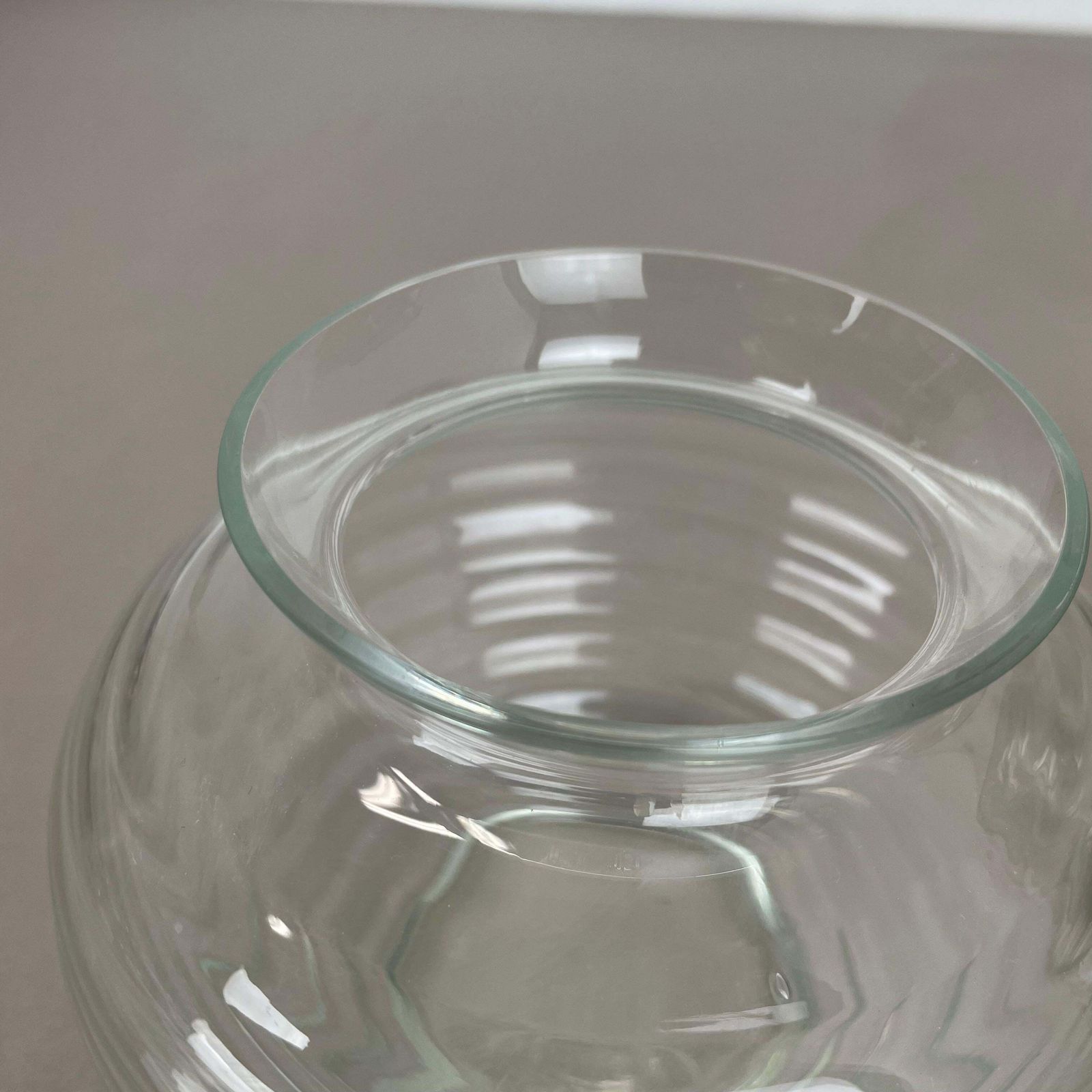 Set Of 2 Glass Vase By Richard Lauke For Vlg Weisswasser, Germany, 1960s photo vintage