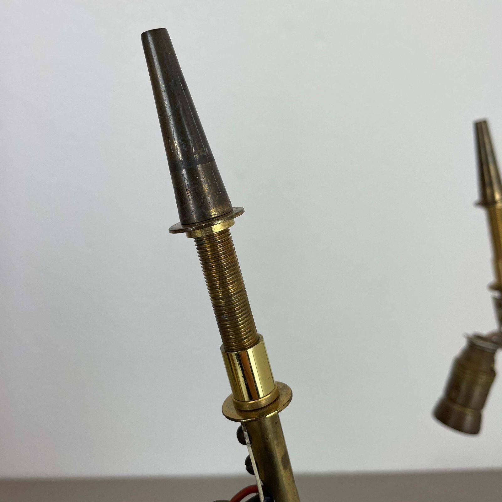 3466.0 Set Of 2 Midcentury Modern Brass Table Light By J.T Kalmar Attrib., Austria 1950 photo