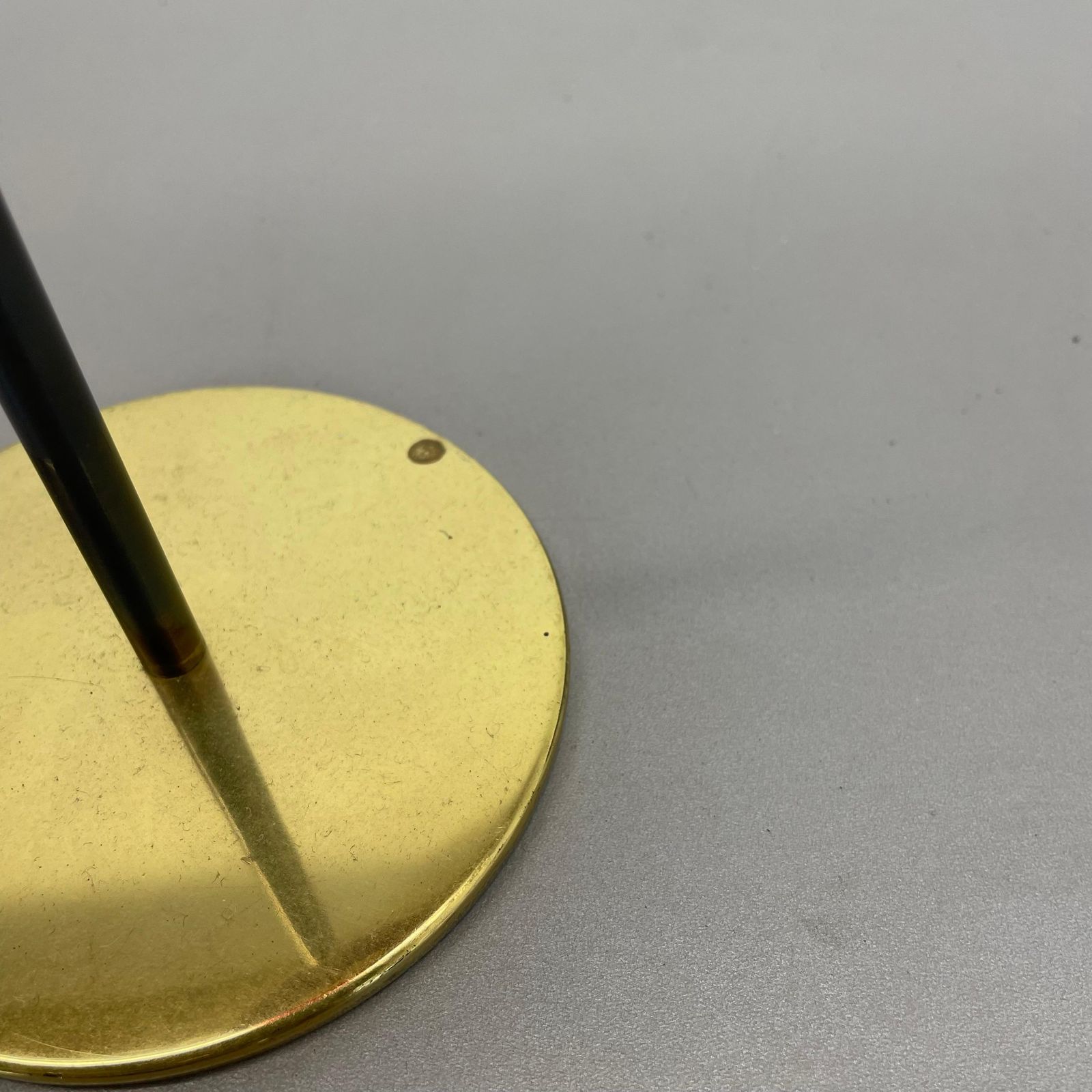 Home Decor Large 43cm Brass Glass Candleholder Made By Hans Agne Jakobsson Ab, Sweden 1960s photo