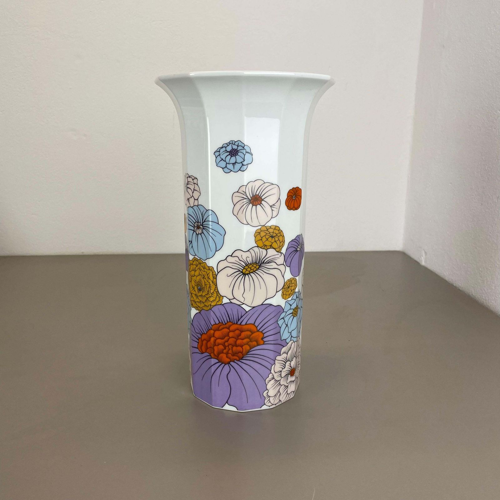 Xl 35cm Colorful "Flower" Vase By Tapio Wirkkala For Rosenthal, Germany, 1970s photo 563.0