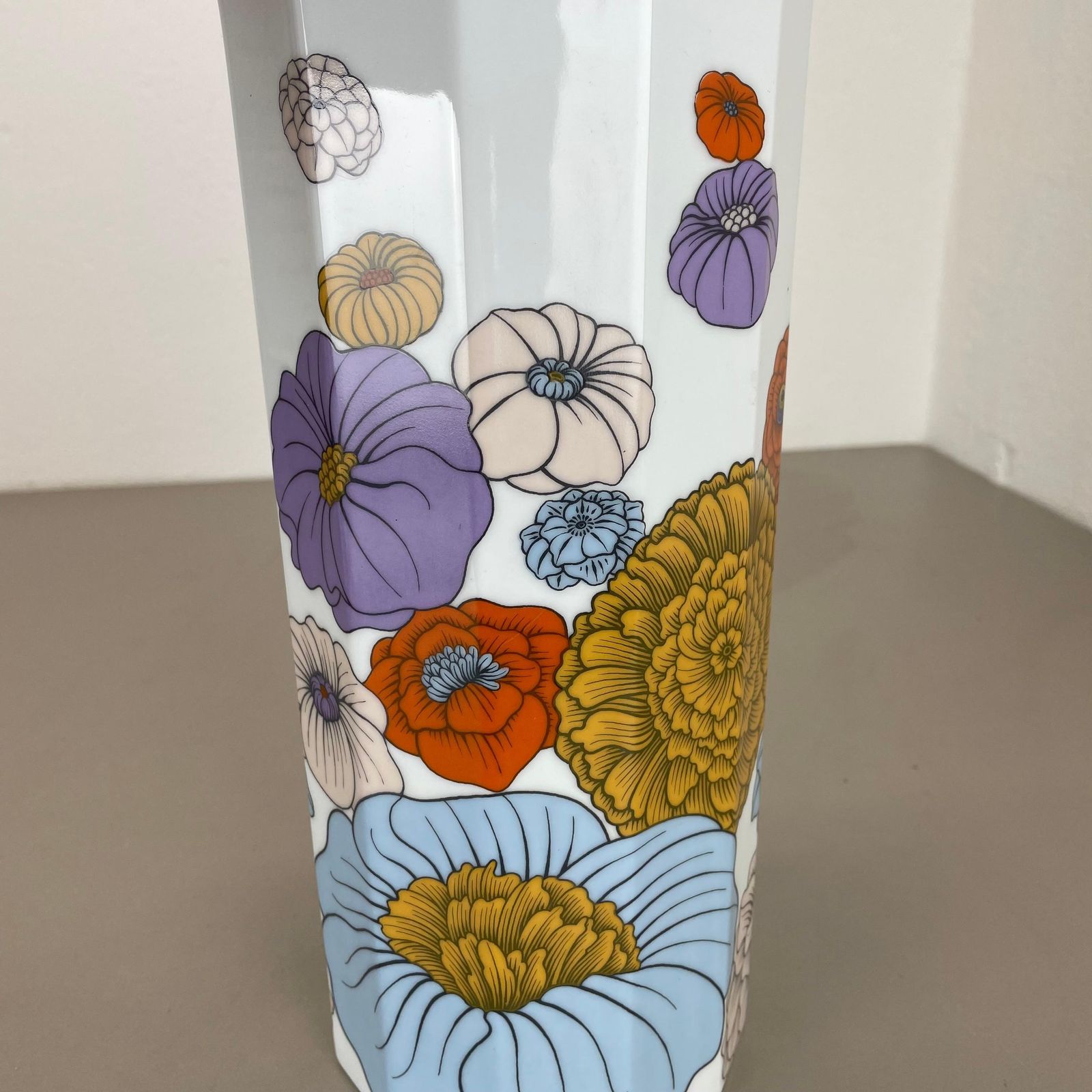 photo buy Xl 35cm Colorful "Flower" Vase By Tapio Wirkkala For Rosenthal, Germany, 1970s