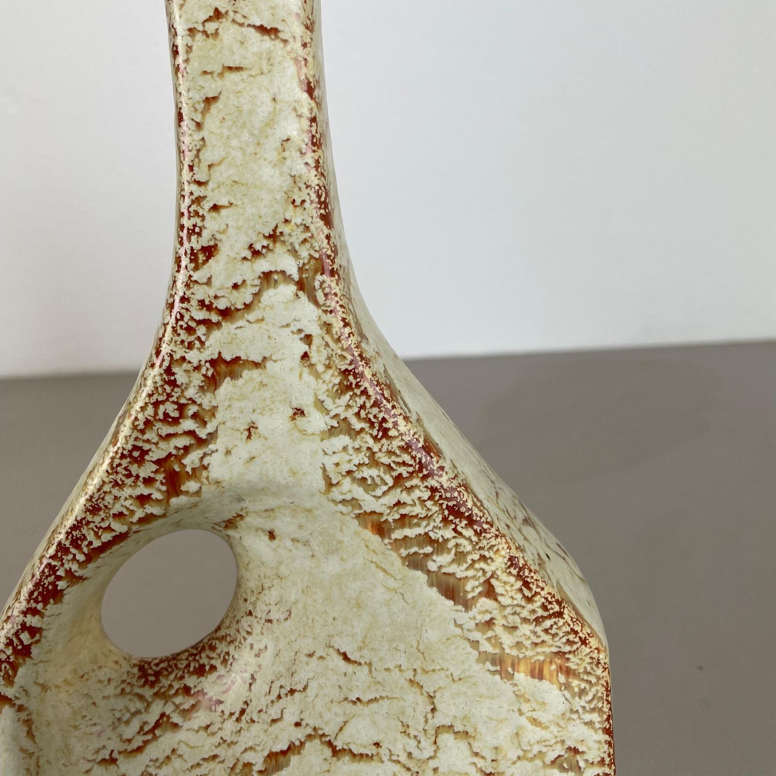 Unique Ceramic Studio Pottery Vase By Bertoncello Schiavon Ceramics, Italy 1970s photo 390.0