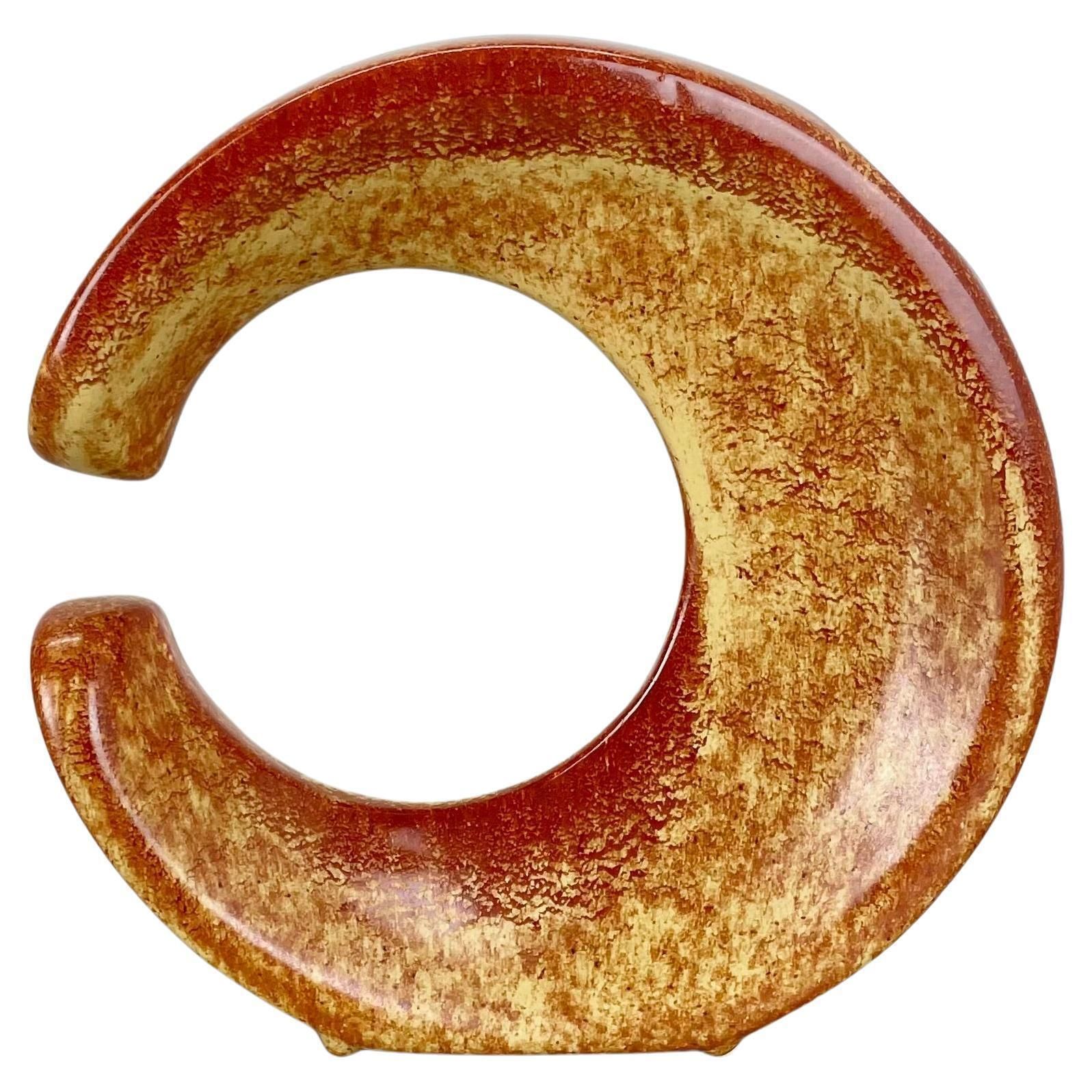 Unique Ceramic Studio Pottery Vase By Bertoncello Schiavon Ceramics, Italy 1970s