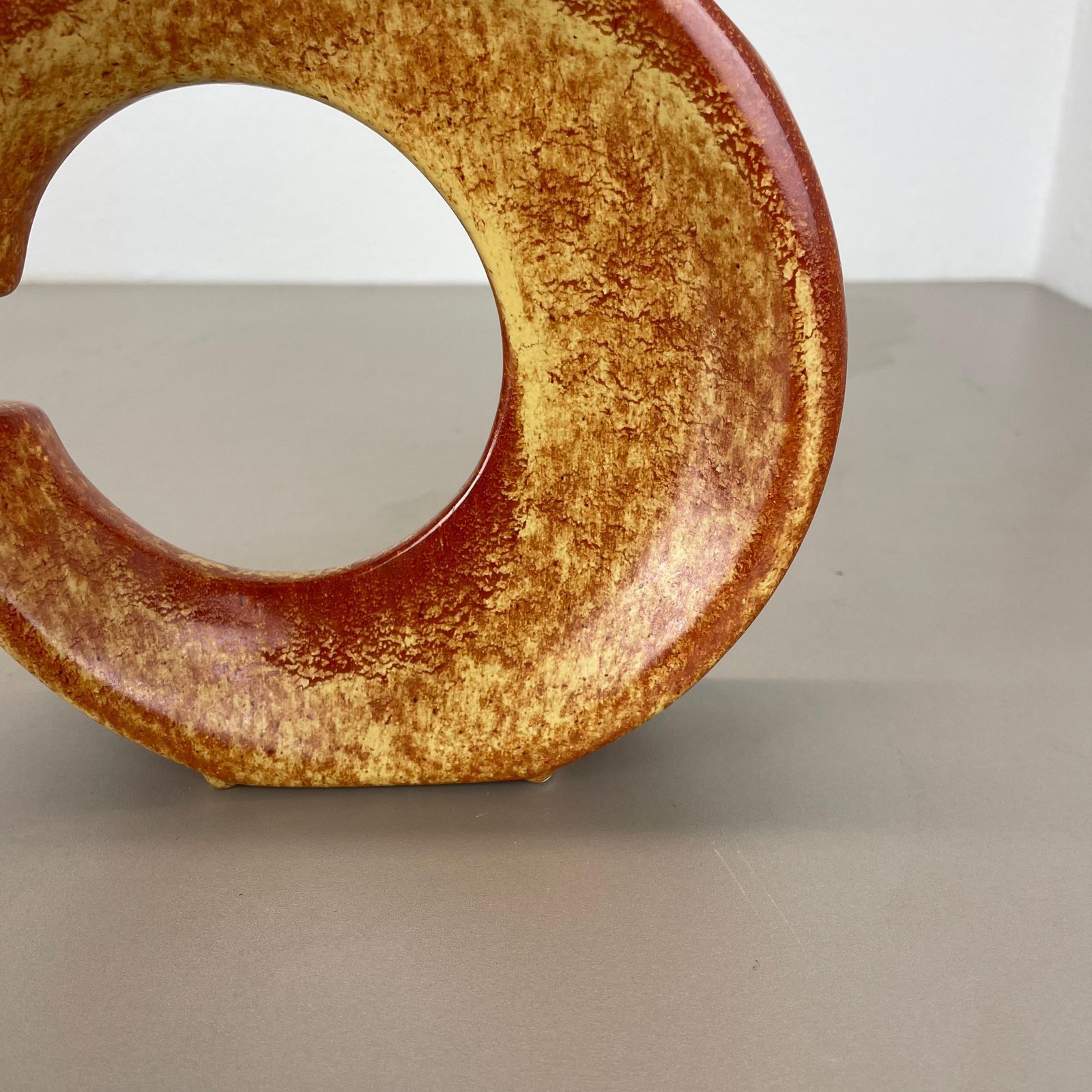 Unique Ceramic Studio Pottery Vase By Bertoncello Schiavon Ceramics, Italy 1970s photo vinterior