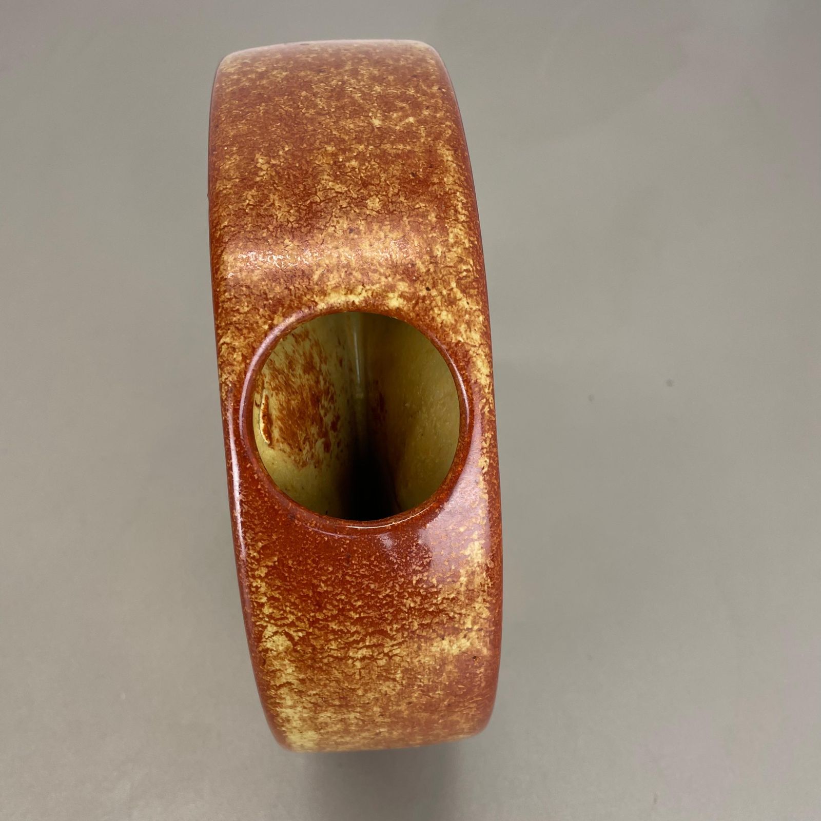 398.0 Unique Ceramic Studio Pottery Vase By Bertoncello Schiavon Ceramics, Italy 1970s photo