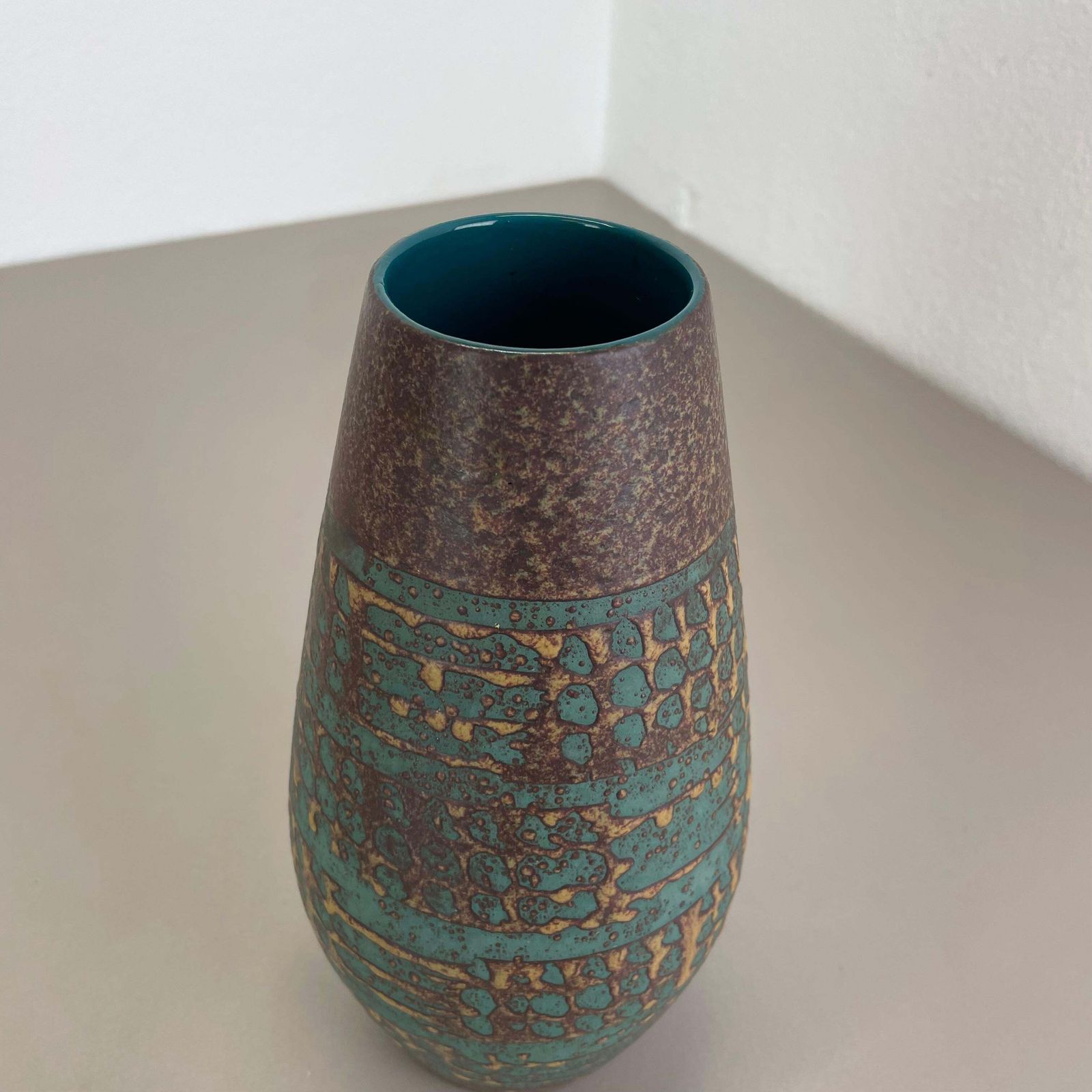 Large 25cm Ceramic Brutalist Vase Fat Lava Carstens Tönnieshof, Germany, 1970s photo Home Decor