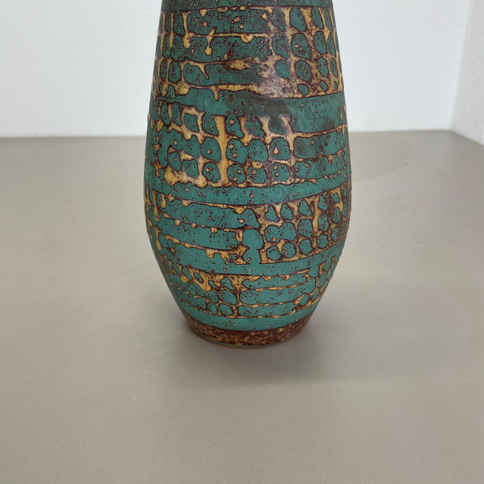 Home Decor Large 25cm Ceramic Brutalist Vase Fat Lava Carstens Tönnieshof, Germany, 1970s photo