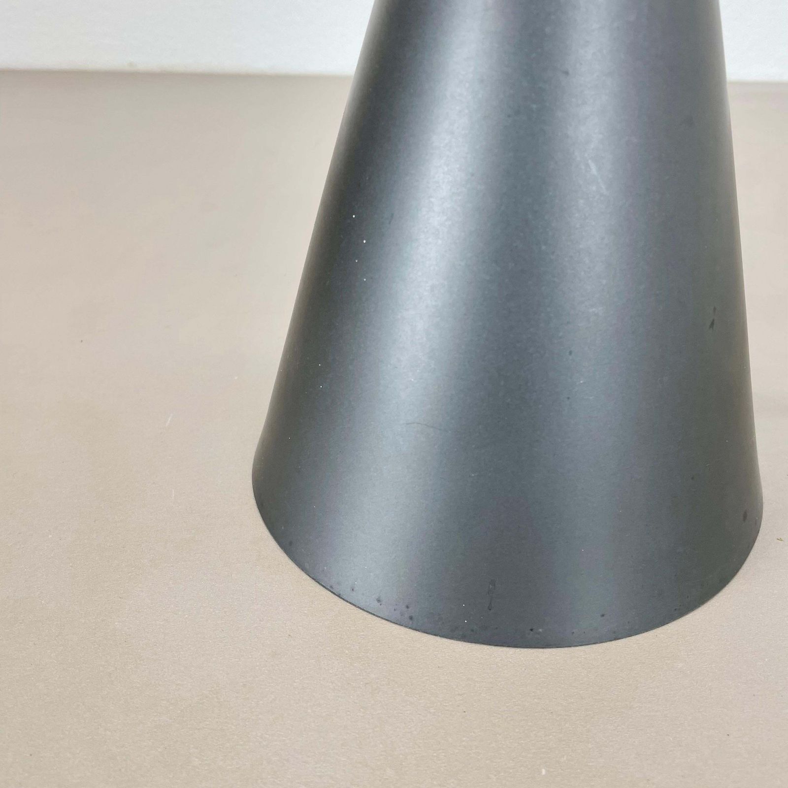 Diabolo Stilnovo Style Grey Metal Hanging Light By Bag Turgi, Switzerland 1950 photo vinterior