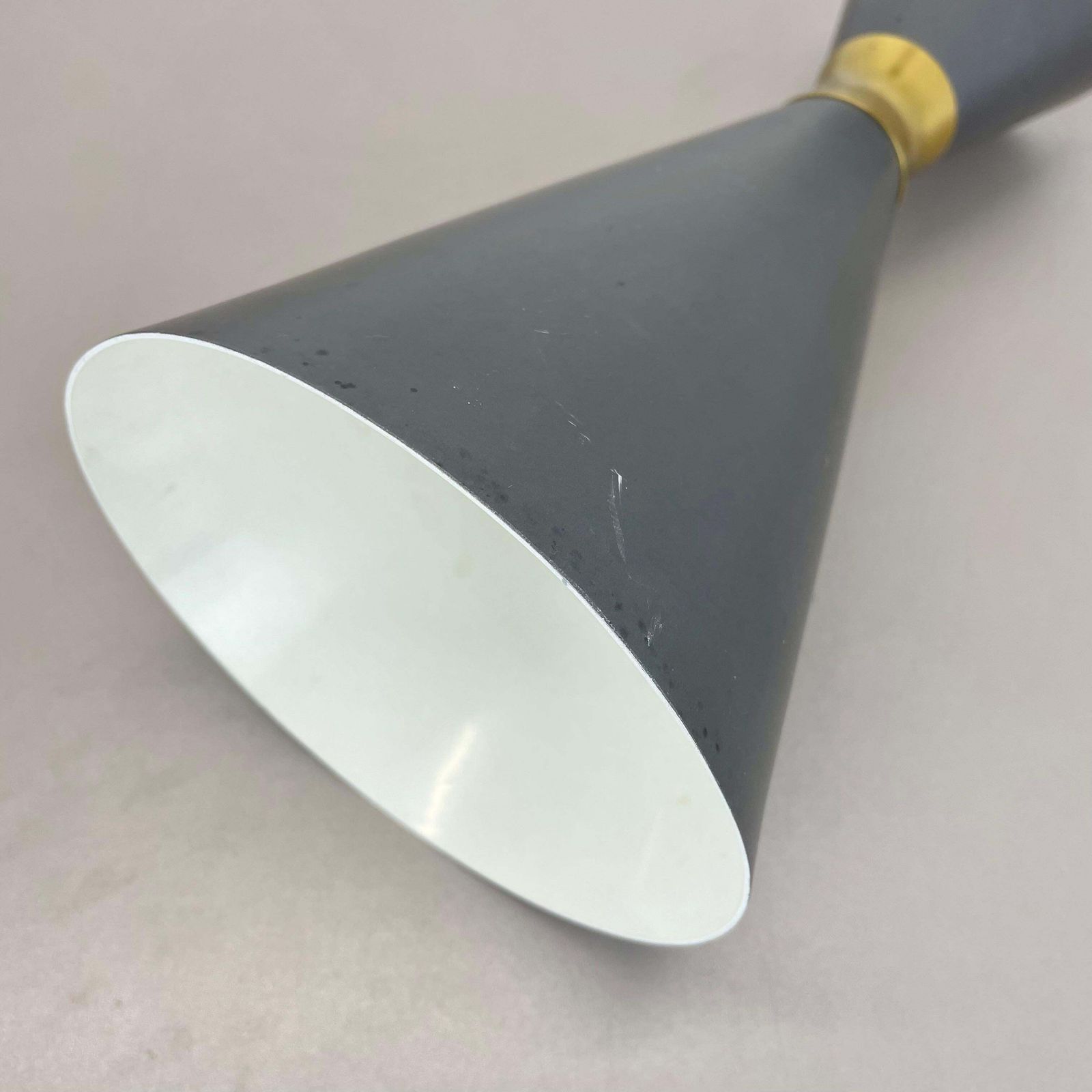 photo buy Diabolo Stilnovo Style Grey Metal Hanging Light By Bag Turgi, Switzerland 1950