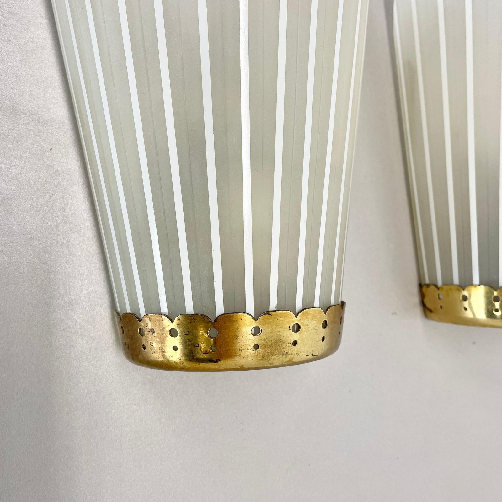 Set Of 2 "Media" Wall Light By Wilhelm Wagenfeld, Peill + Putzler, Germany, 1950 photo 1126.0