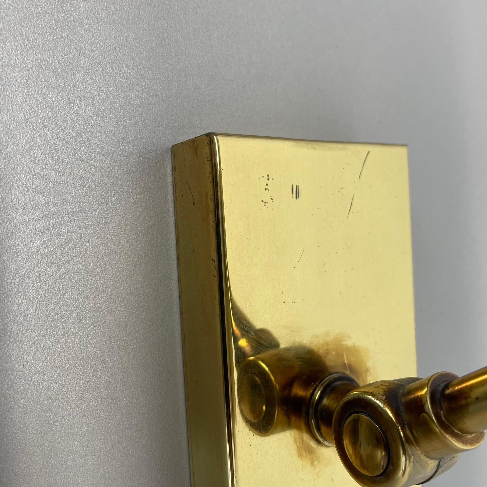 photo for sale Rare Adjustable Brass Stilnovo Style Theatre Wall Ceiling Light, Italy 1950s