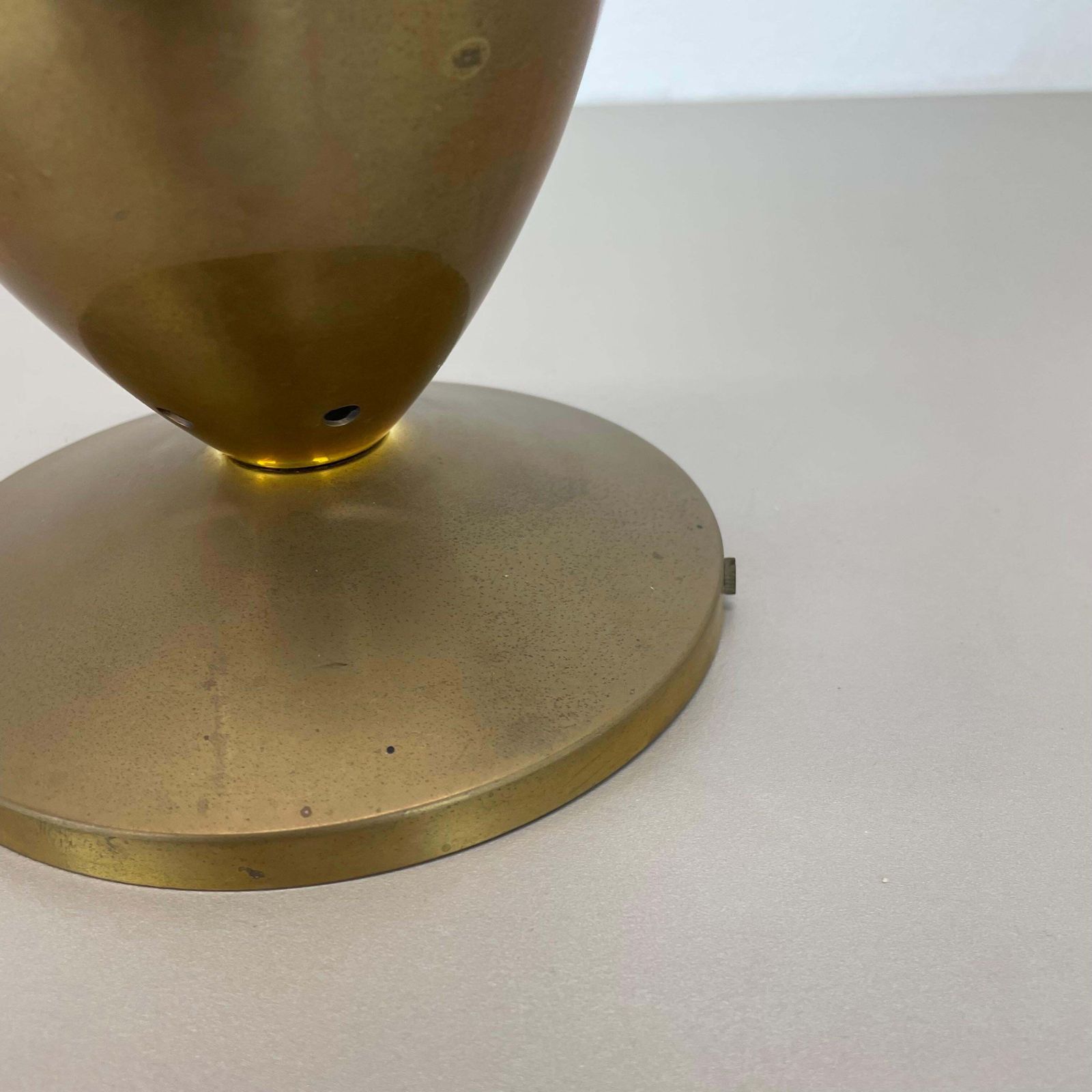 Unique Brass Spot Gino Sarfatti Style Ceiling Light Flushmount Italy 1950s photo vinterior