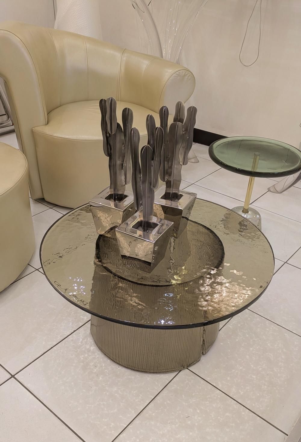 Smoked Glass Cocktail Table photo furniture