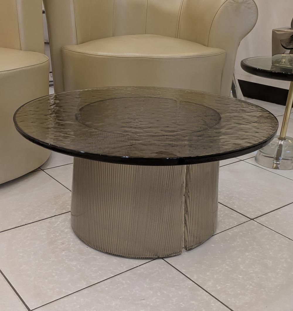 photo vinterior Smoked Glass Cocktail Table