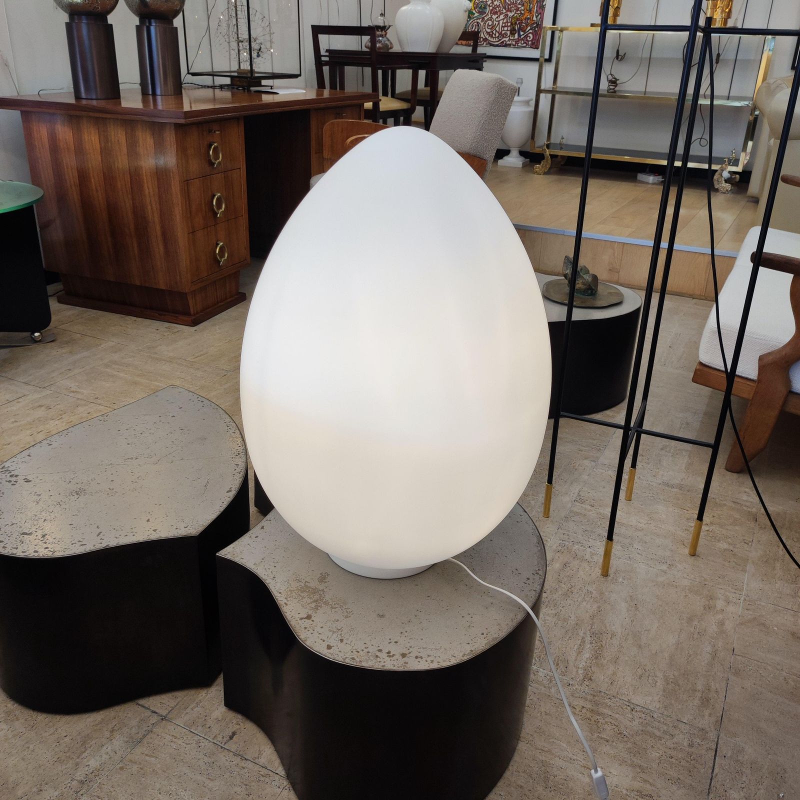 Lighting "Egg" Table Lamp In The Taste Of Uovo Lamp By Ben Swildens photo