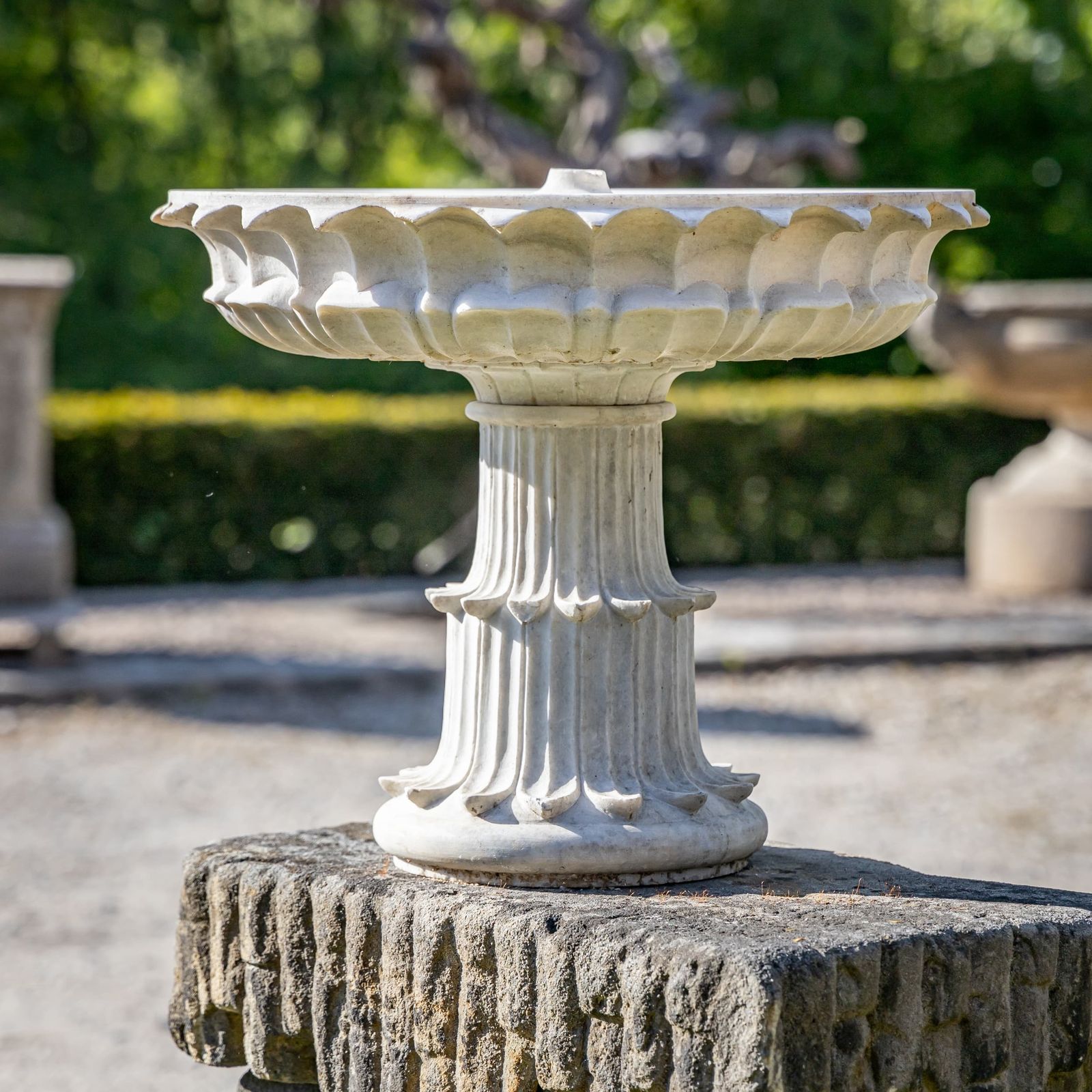 Decorative Marble Bowl As Fountain photo for sale