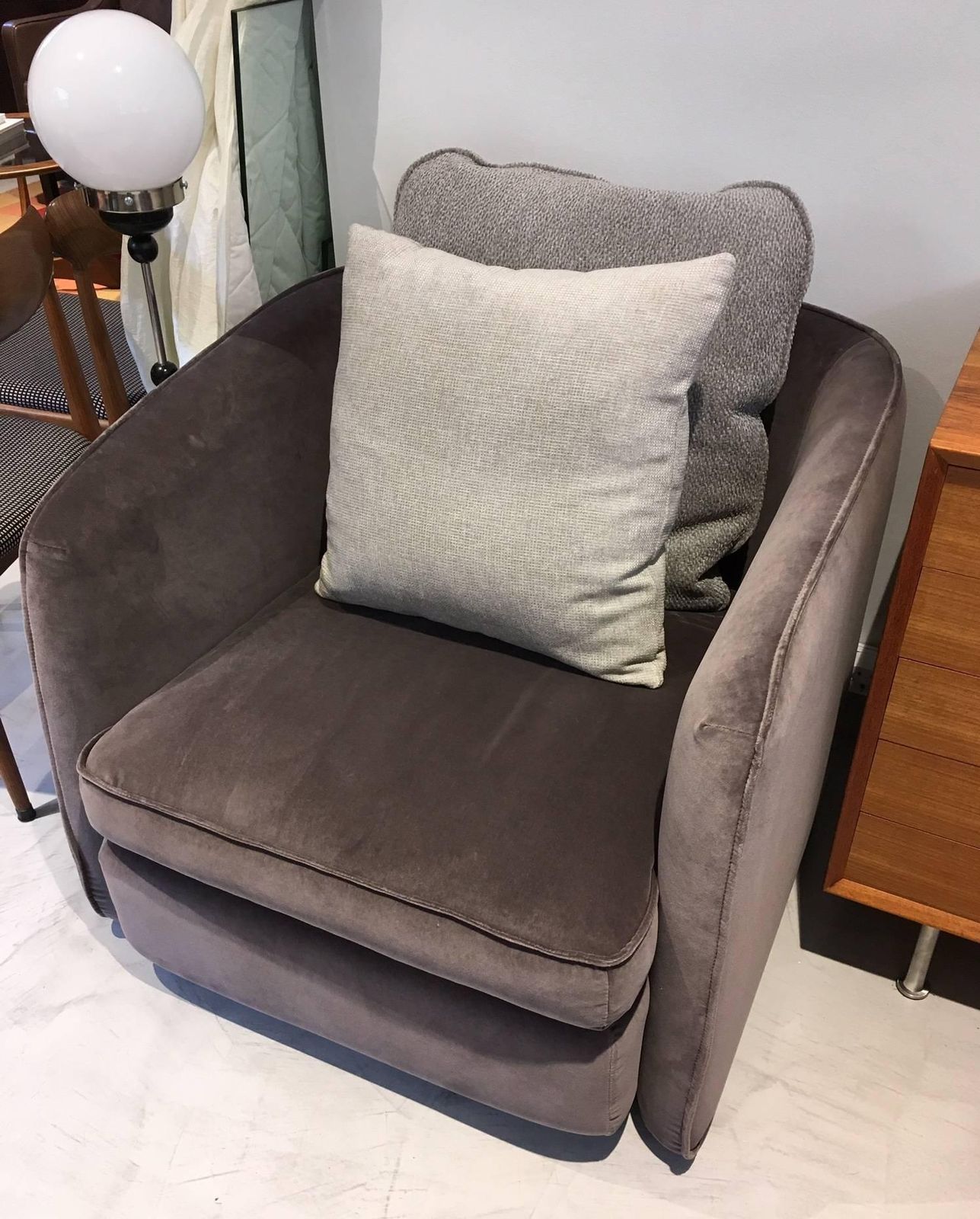 photo for sale Purple Velvet Armchairs By Arketipo