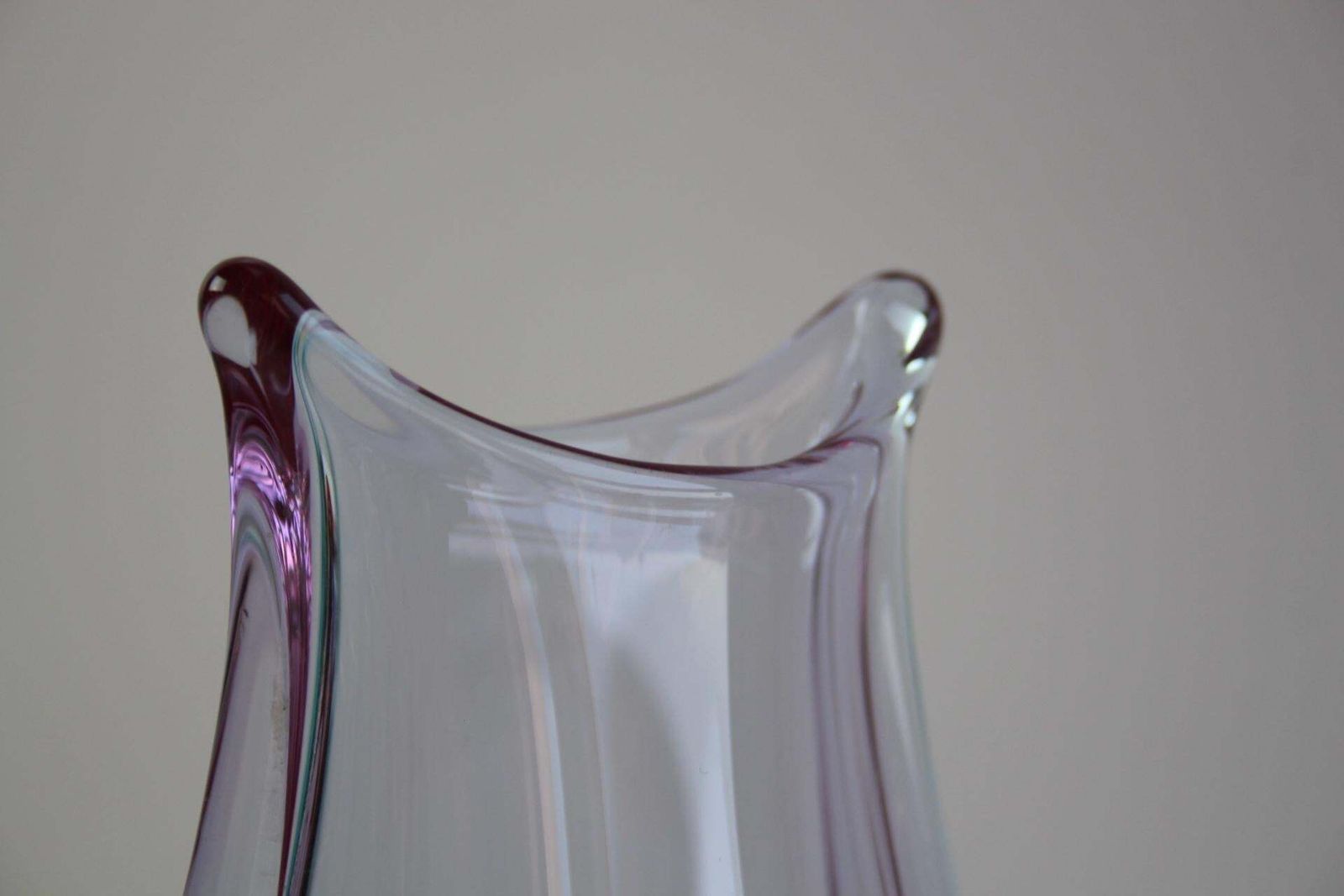 Mid Century Czech Purple Art Glass Vase By Zbs, 1960s photo 325.0