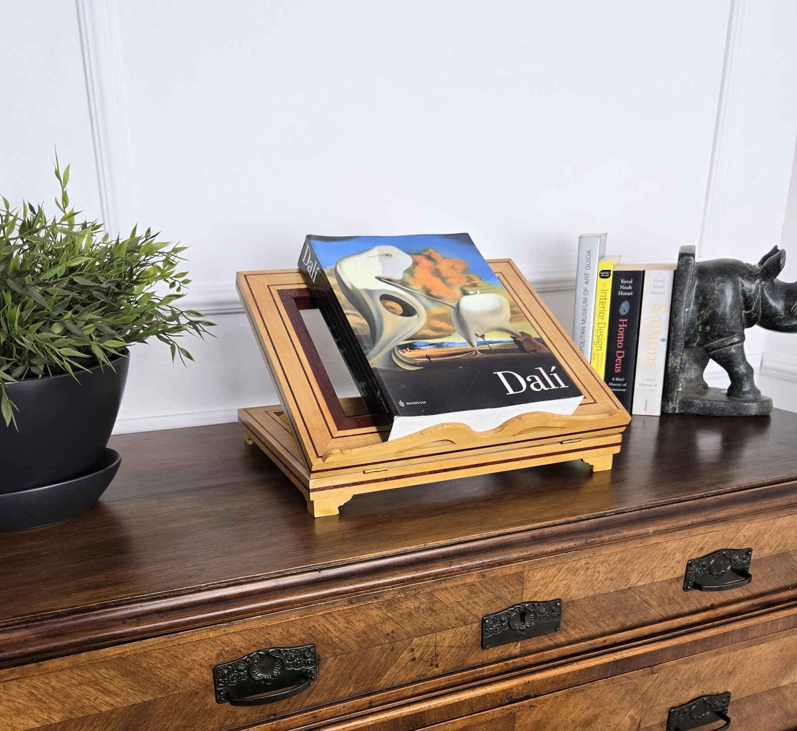 Italian Carved Decorated Adjustable Book Stand Rest photo furniture