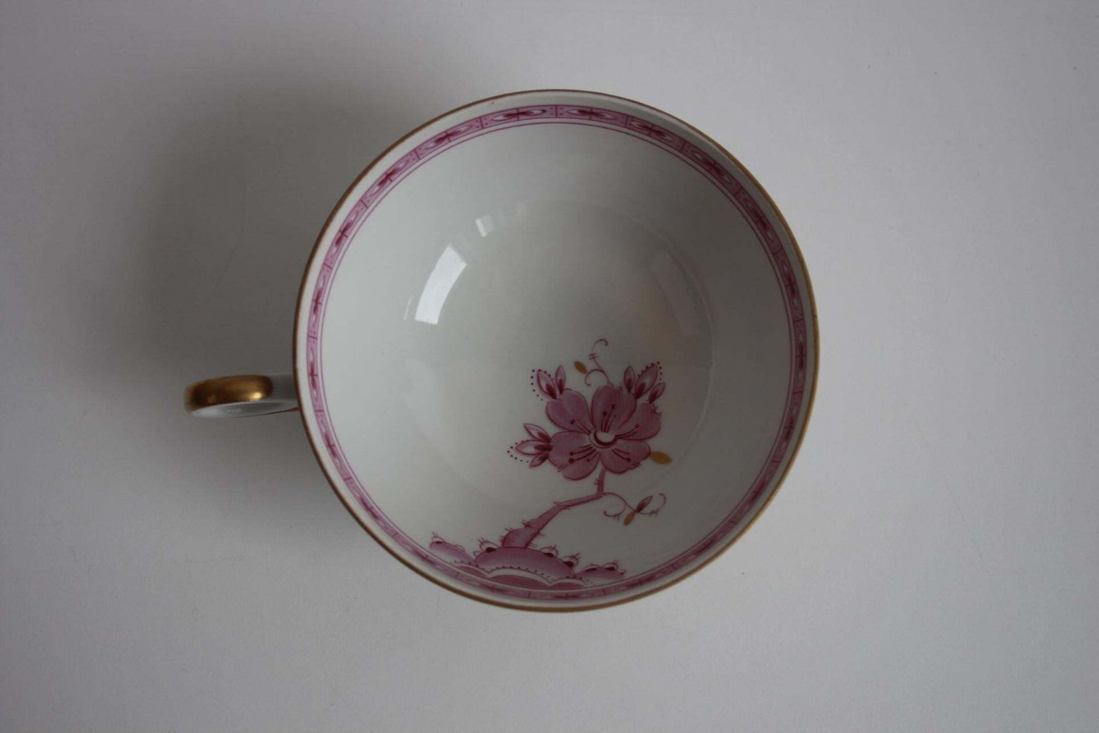 photo vintage Wallendorf 1764 “Friendship” Porcelain Tea Set – Pink & Blue Service For Two