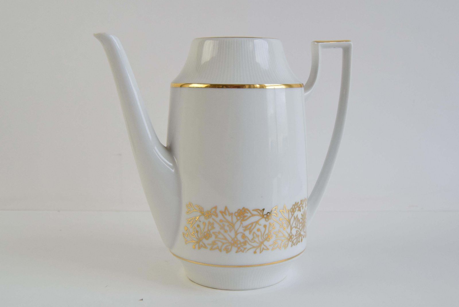 Mid Century Birkenhammer Czechoslovakian Porcelain Coffee Pot, 1969 photo 299.0
