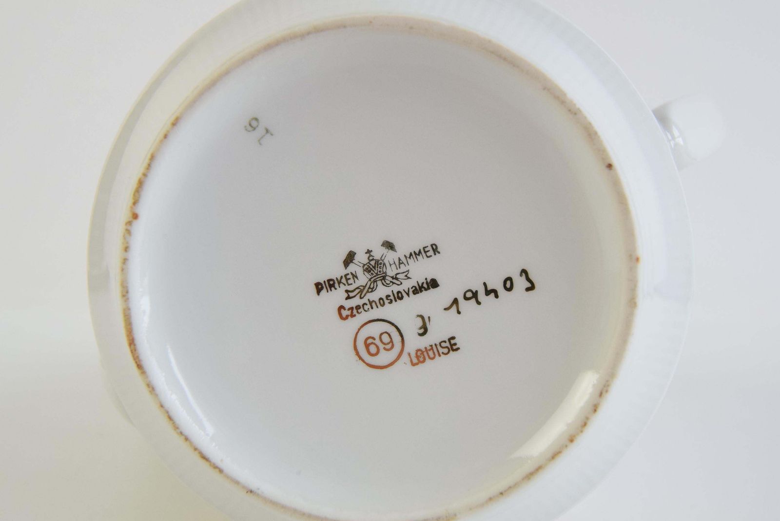 photo for sale Mid Century Birkenhammer Czechoslovakian Porcelain Coffee Pot, 1969