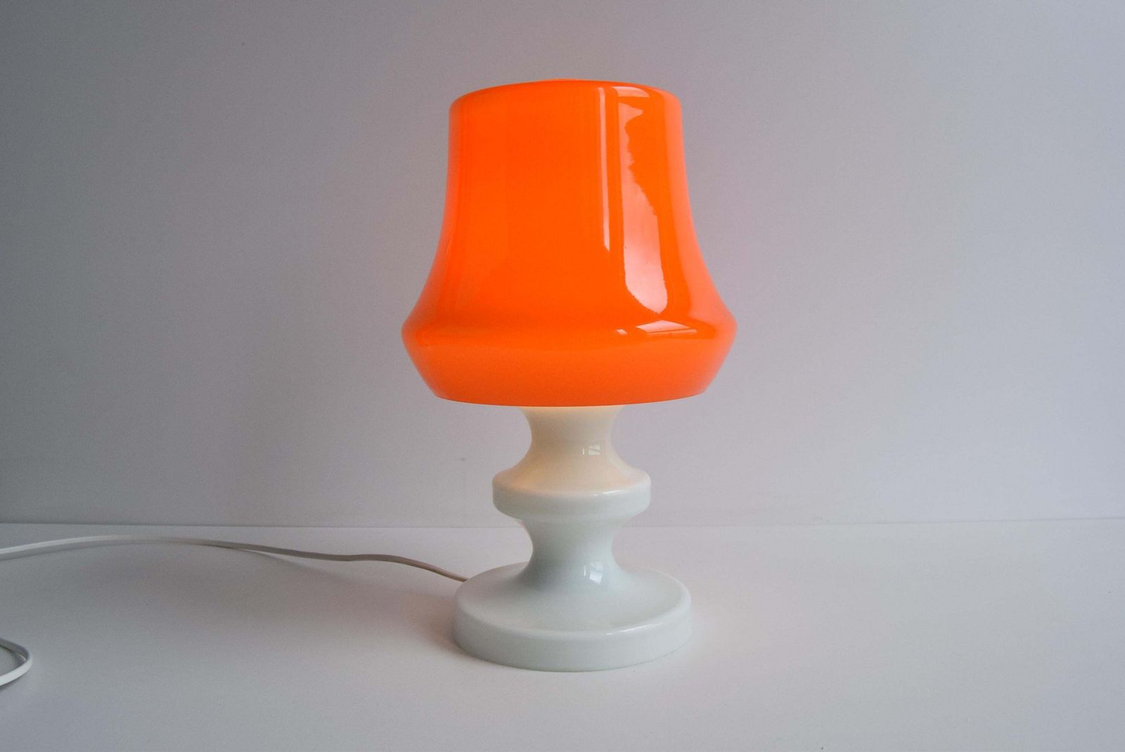 Mid Century Glass Table Lamp By Stepan Tabera photo vintage