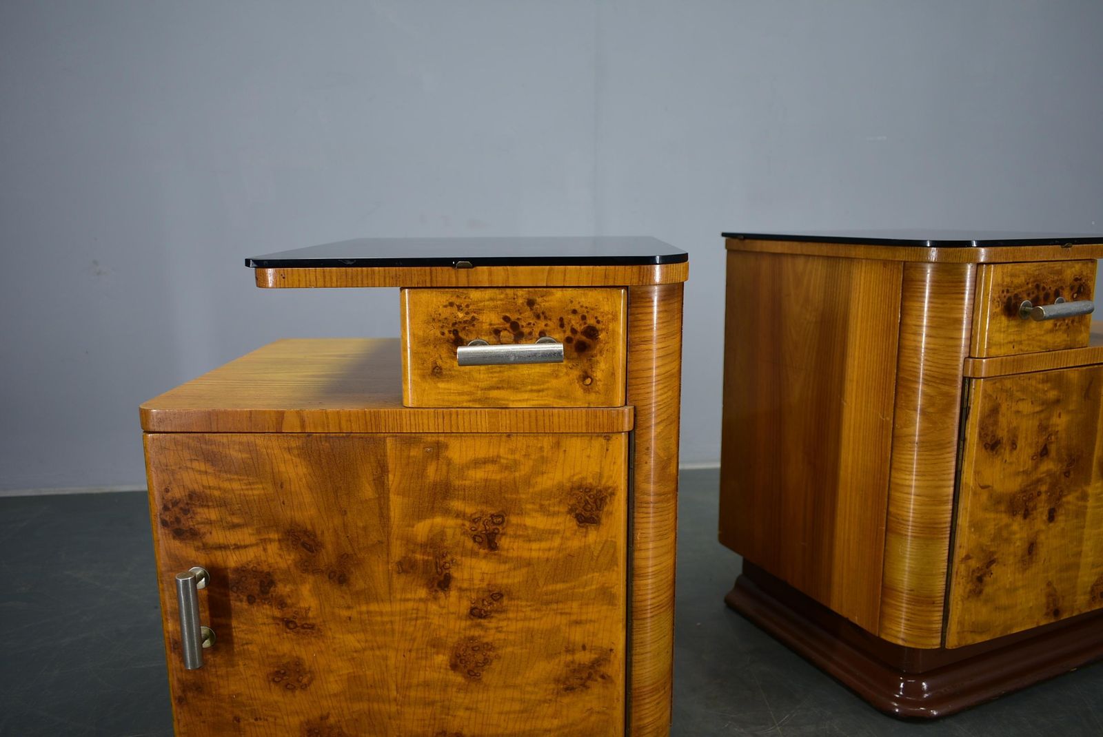 1942s Set Of Bedside Tables By Jindrich Halabala, Czechoslovakia photo for sale