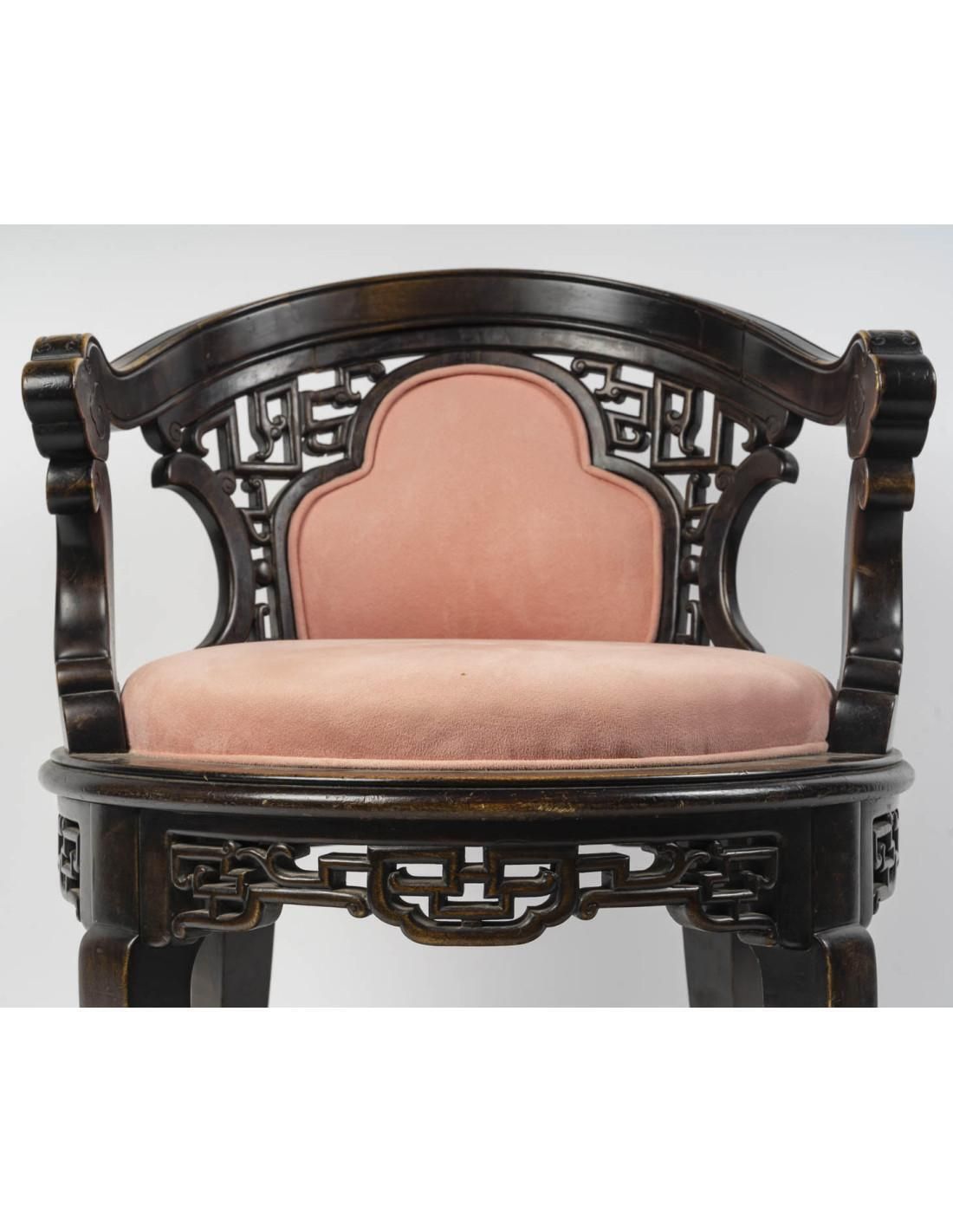Japanese Style Office Armchair, 19th Century. photo furniture