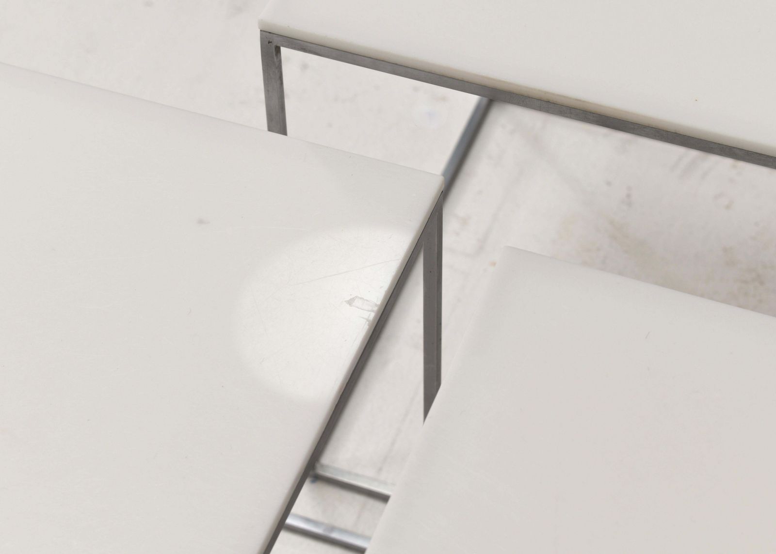 photo furniture Poul Kjaerholm Pk71 Nesting Tables For E. Kold Christensen – Denmark, 1950 60