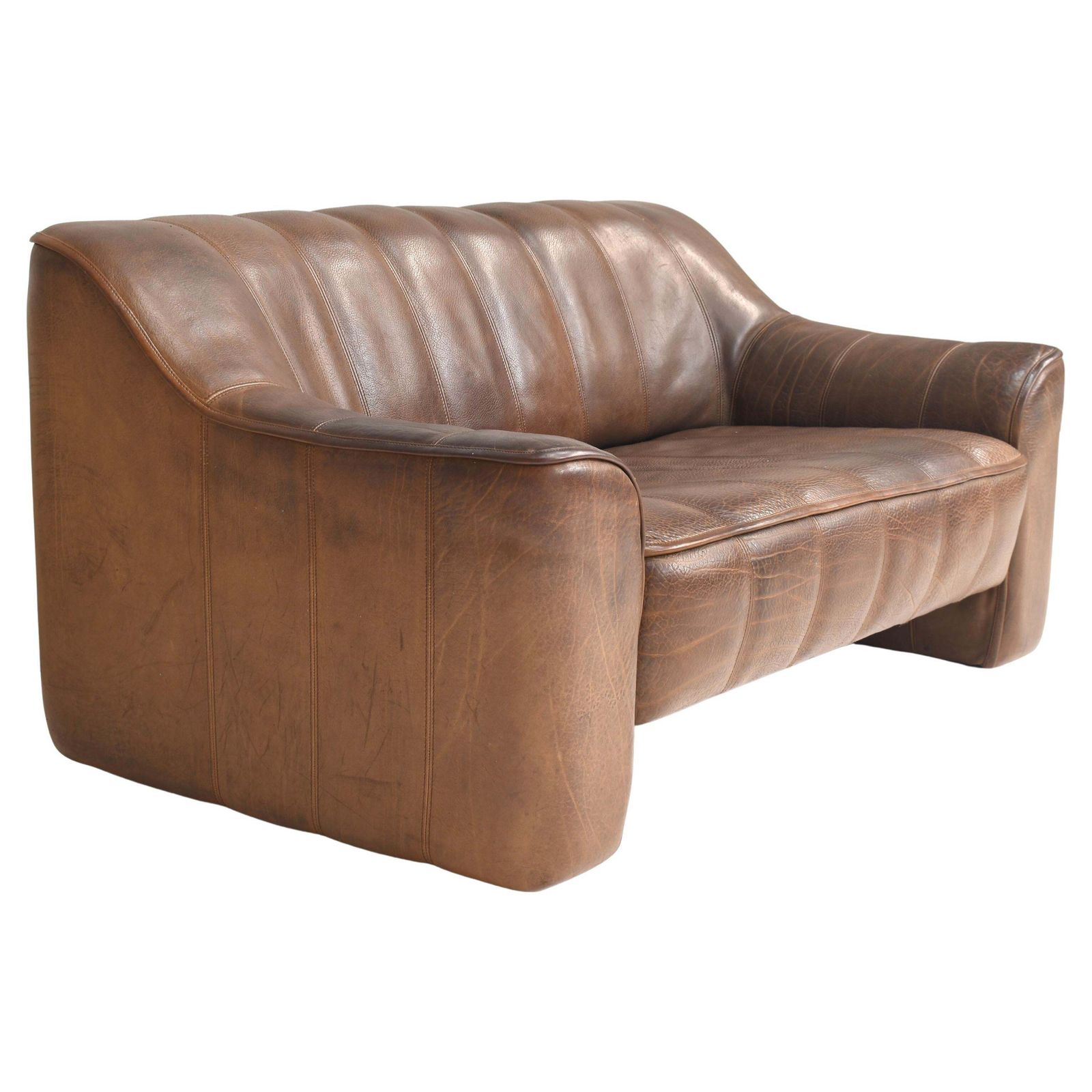De Sede Ds 44 Two Seat Sofa In Tan Buffalo Leather – Switzerland, 1970s
