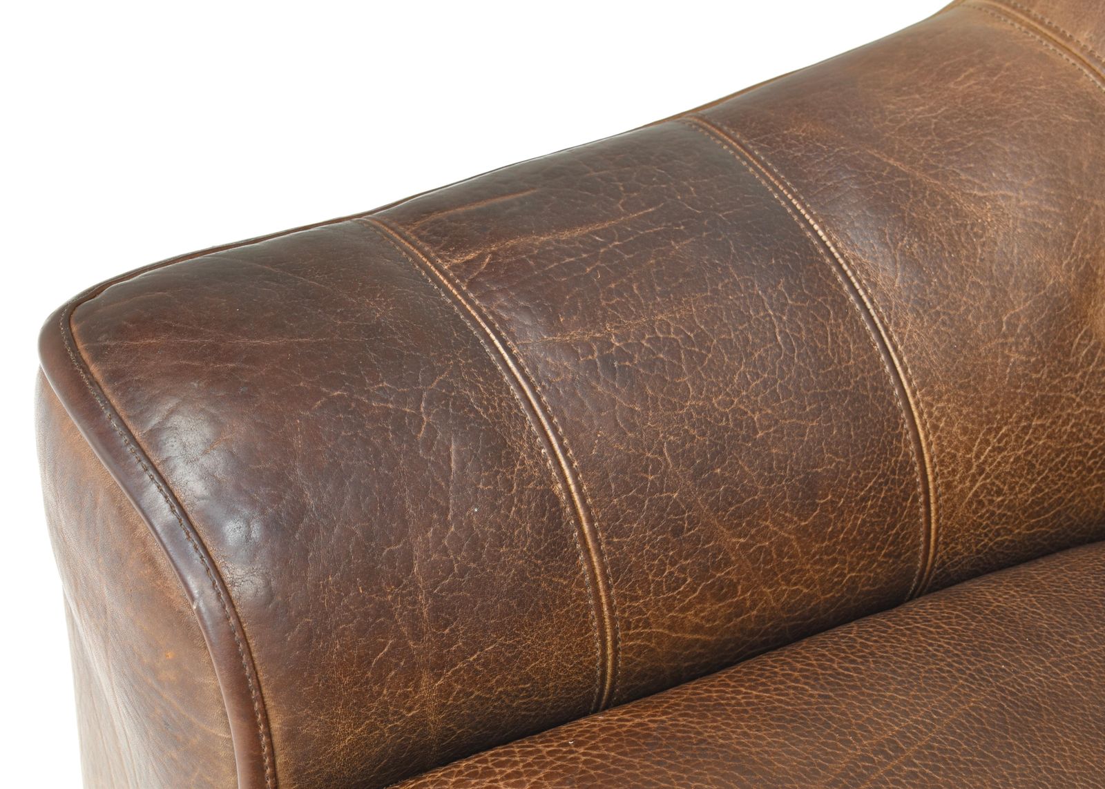 photo buy De Sede Ds 44 Two Seat Sofa In Tan Buffalo Leather – Switzerland, 1970s